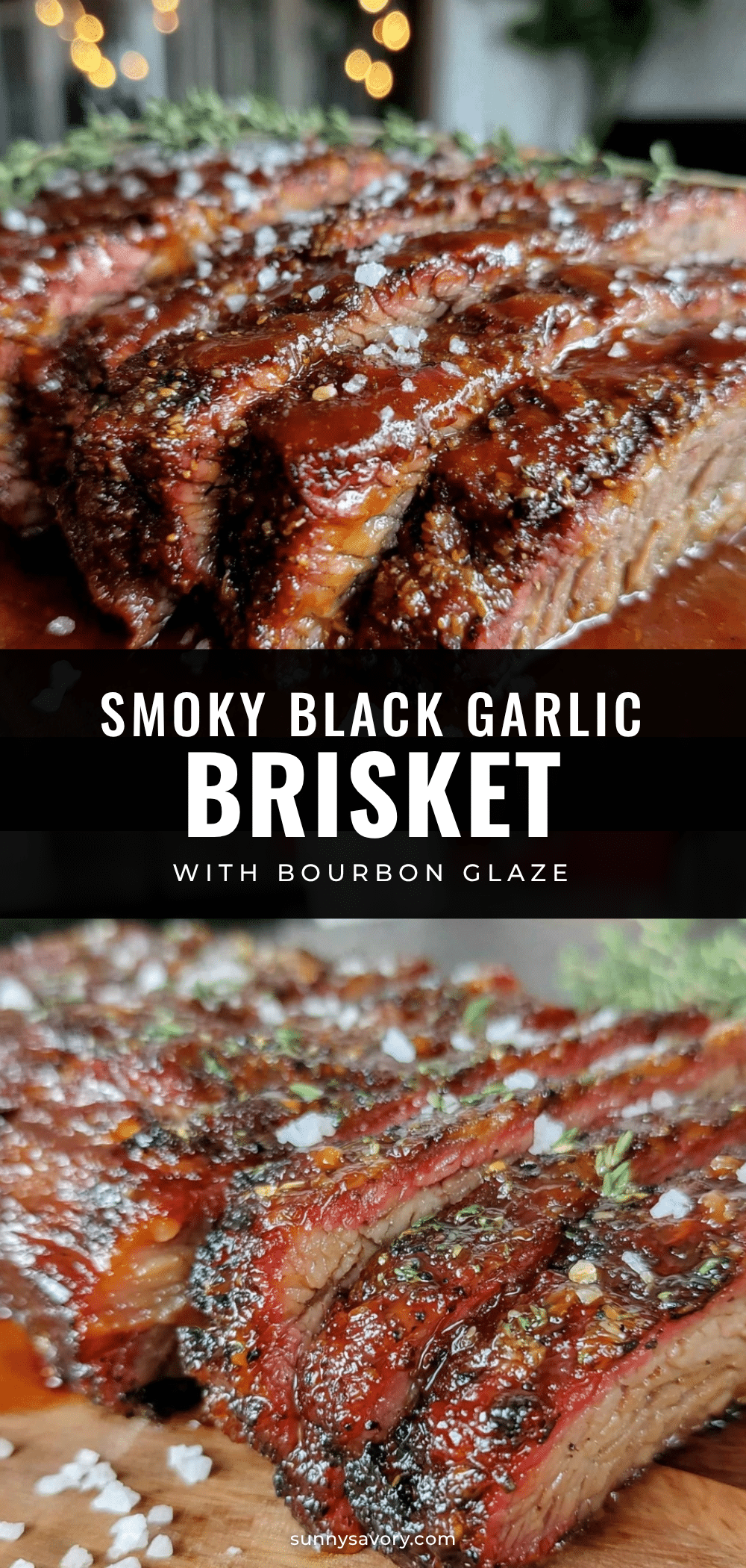 black garlic smoked brisket flat recipe
