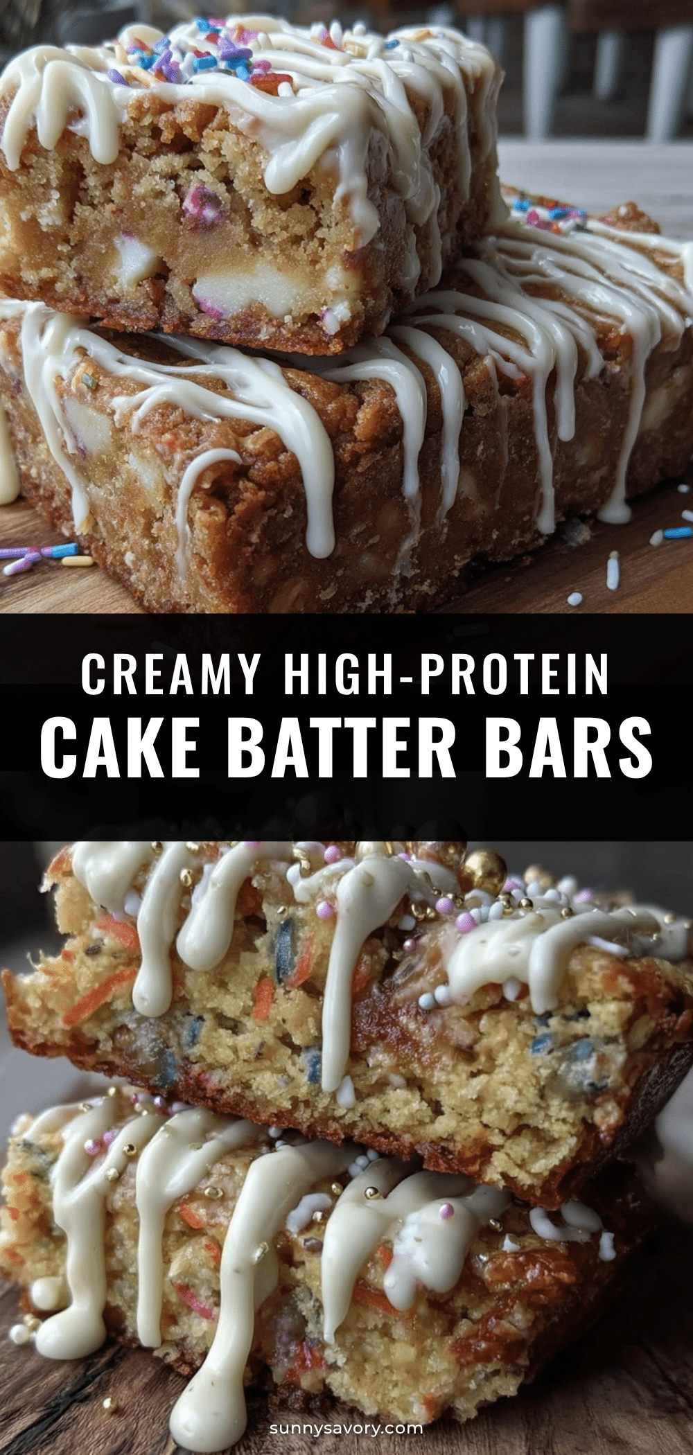 cake batter protein bars recipe