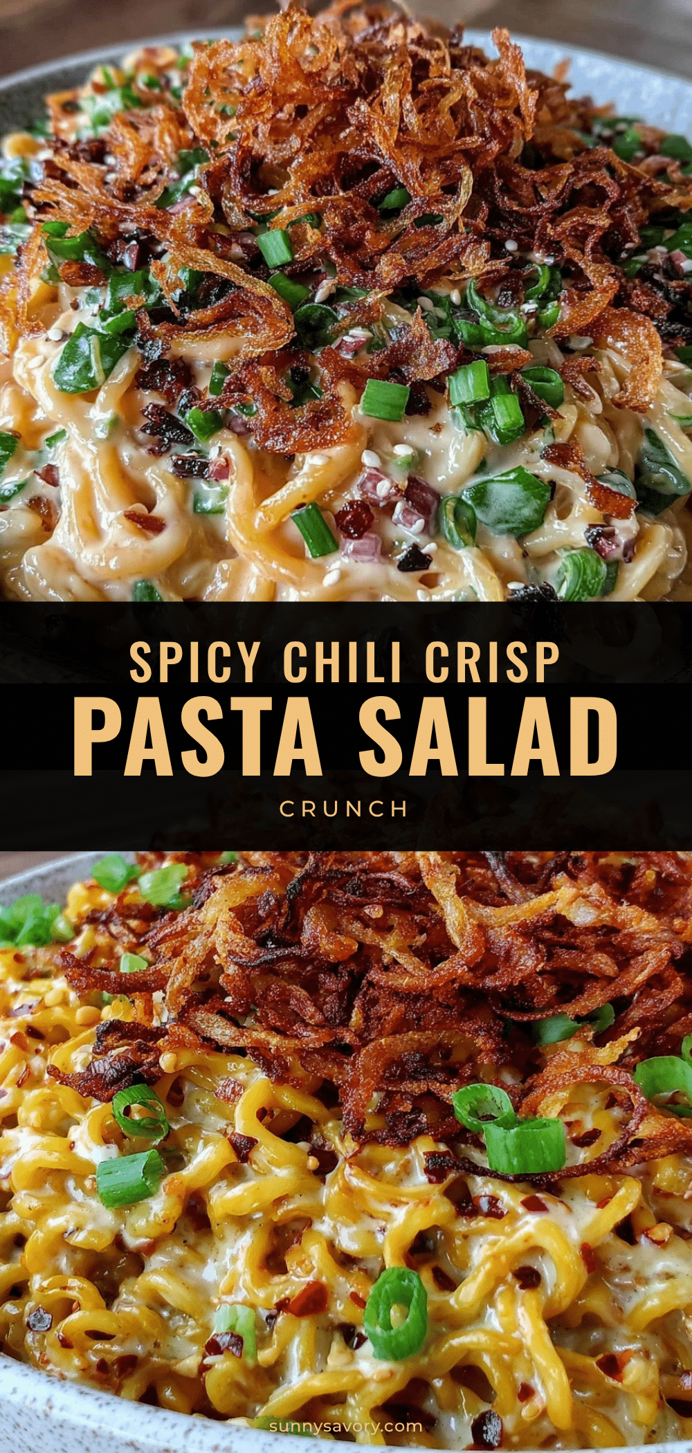 chili crisp pasta salad recipe