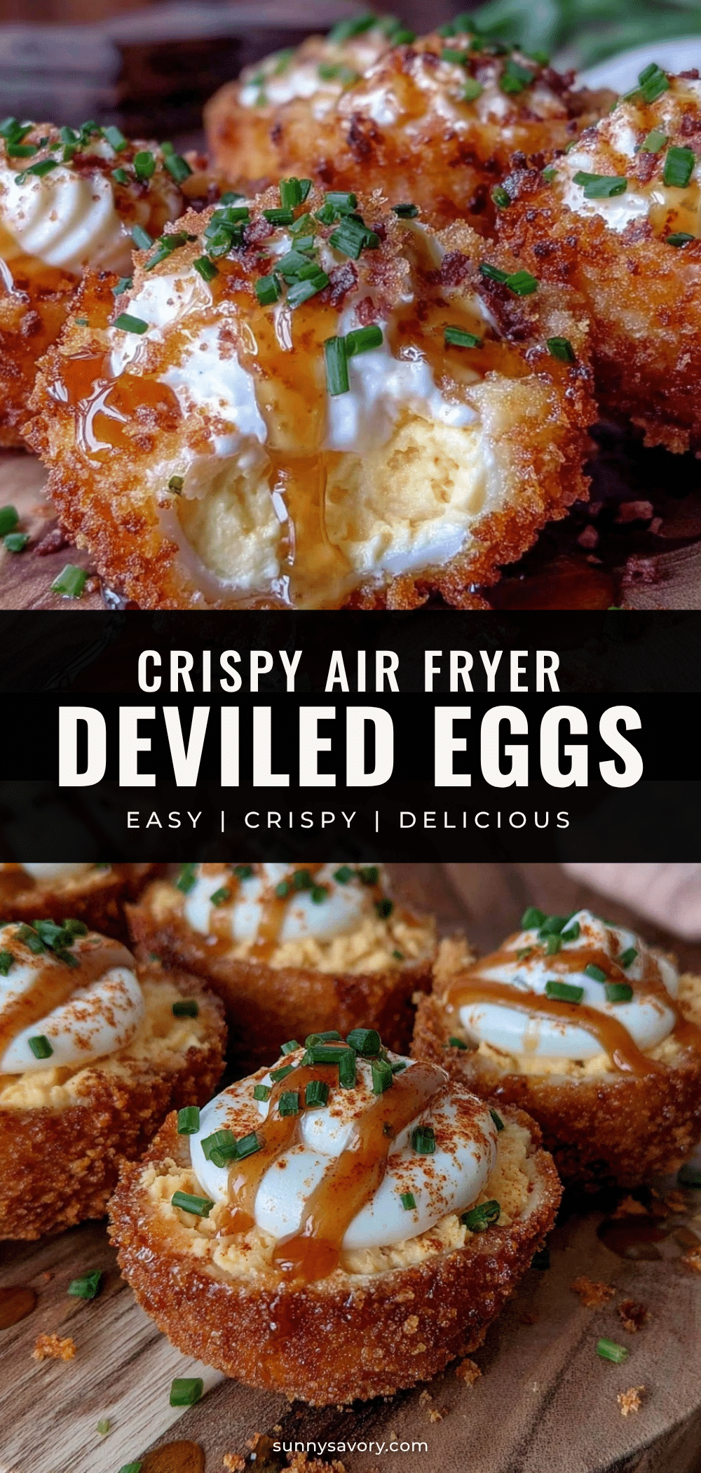 crispy air fryer deviled eggs recipe