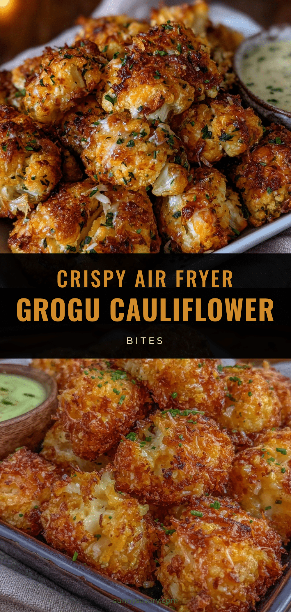 crispy air fryer Grogu cauliflower bites recipe