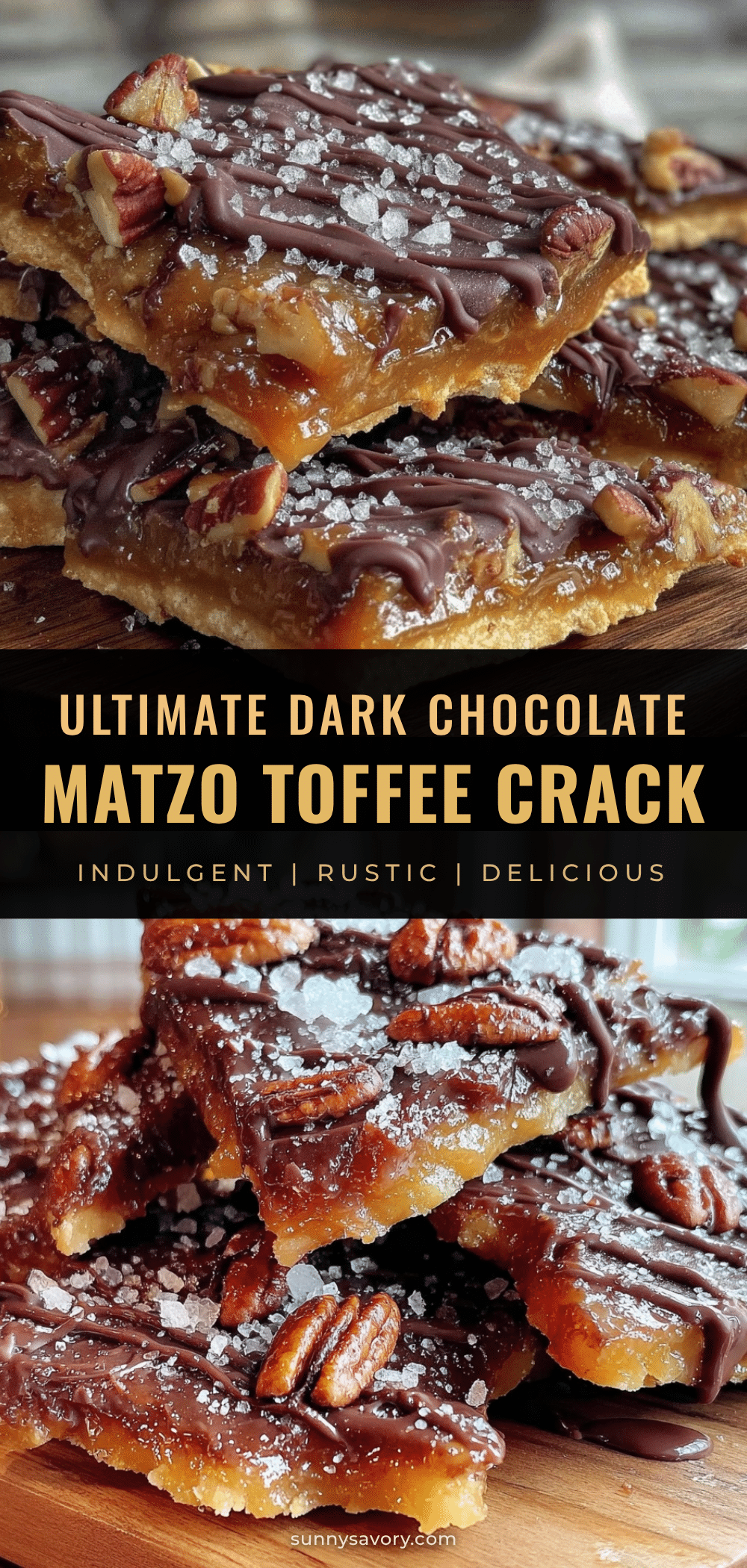 dark chocolate matzo toffee bark recipe