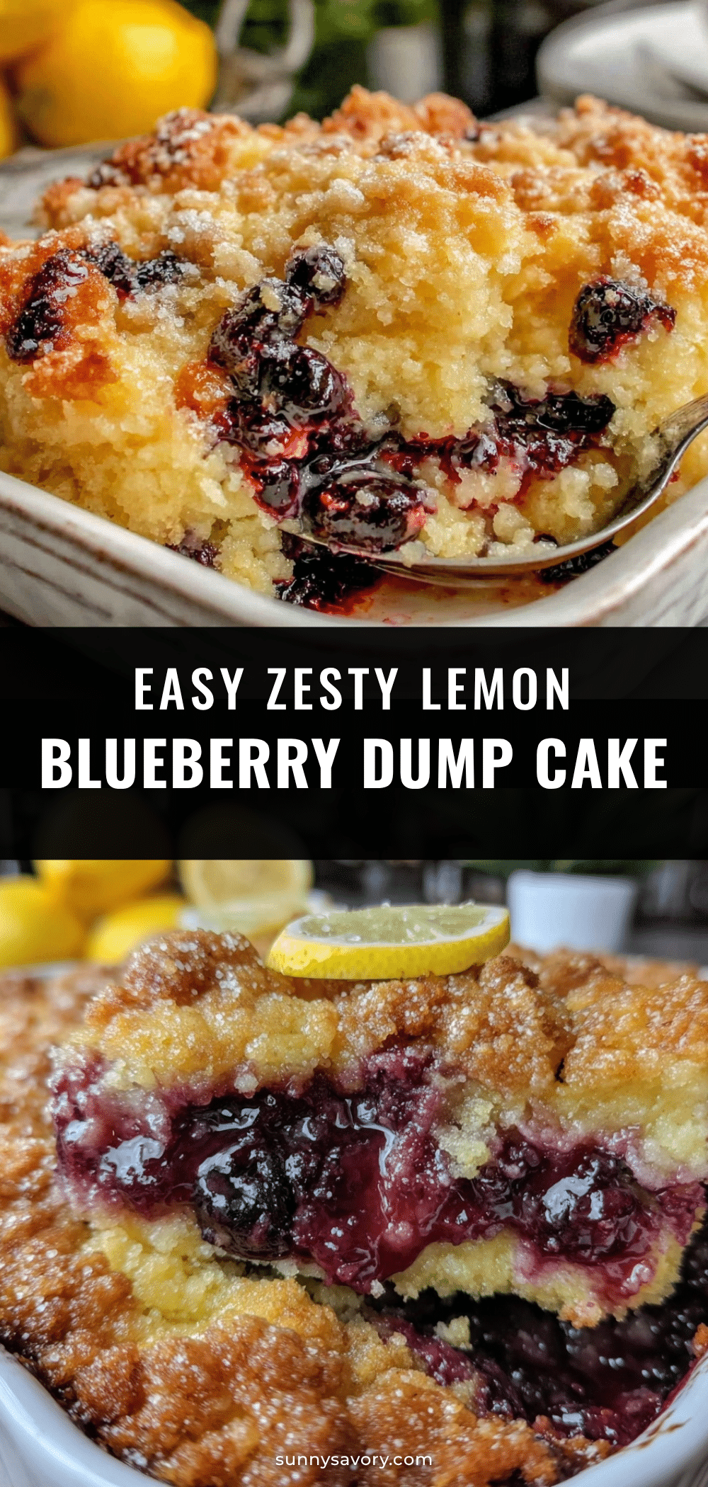 easy easter lemon blueberry dump cake recipe