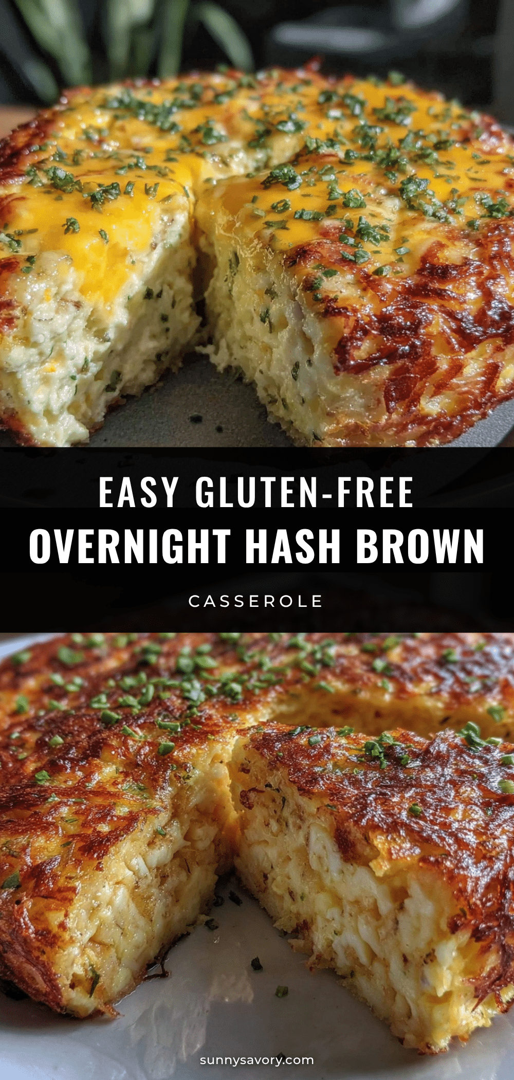 Easy Gluten-Free Overnight Hash Brown Egg Casserole recipe