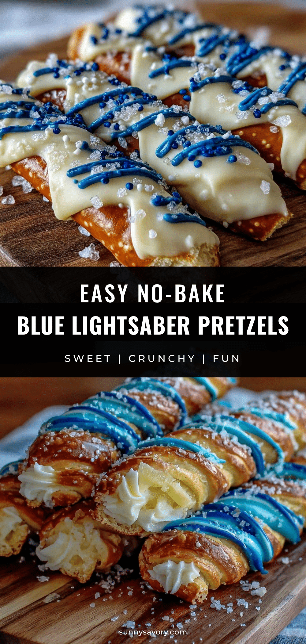 easy no-bake lightsaber pretzel rods recipe