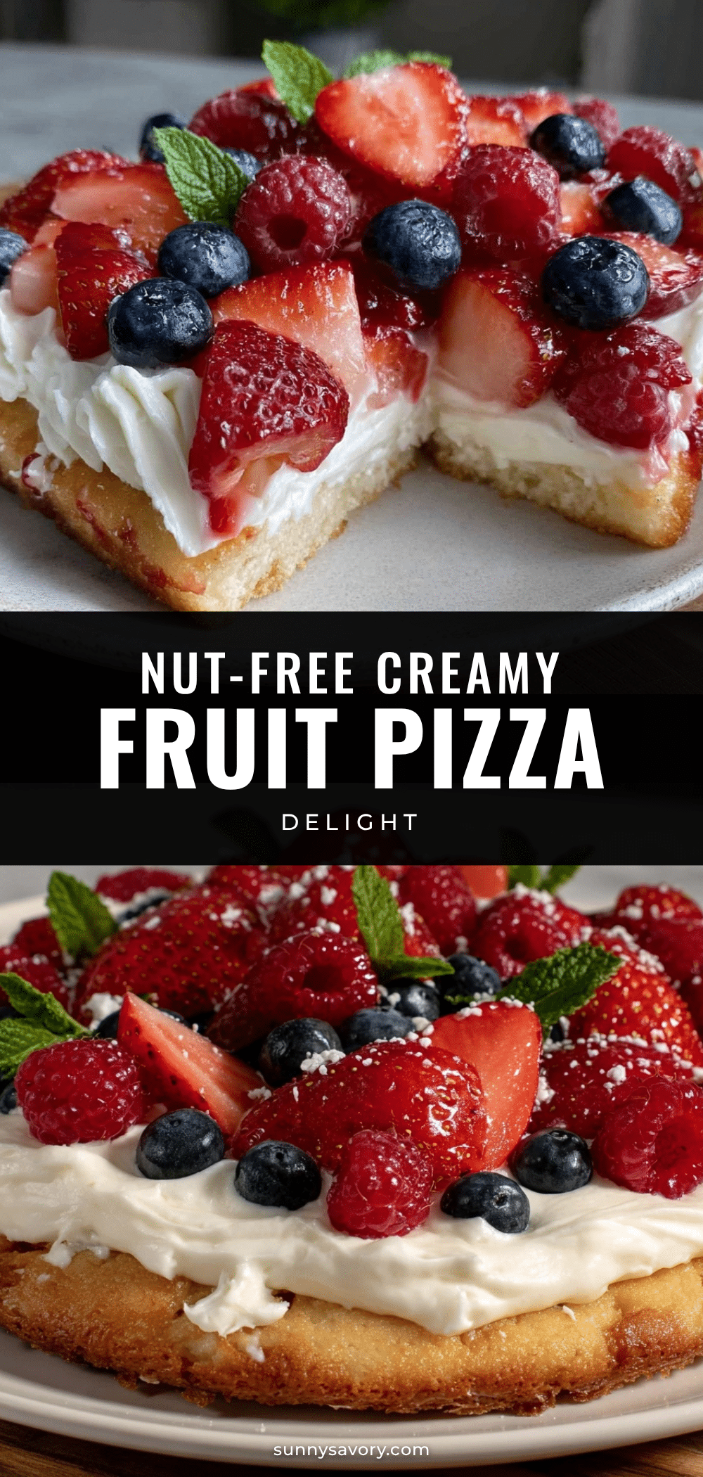 fresh nut-free fruit pizza recipe