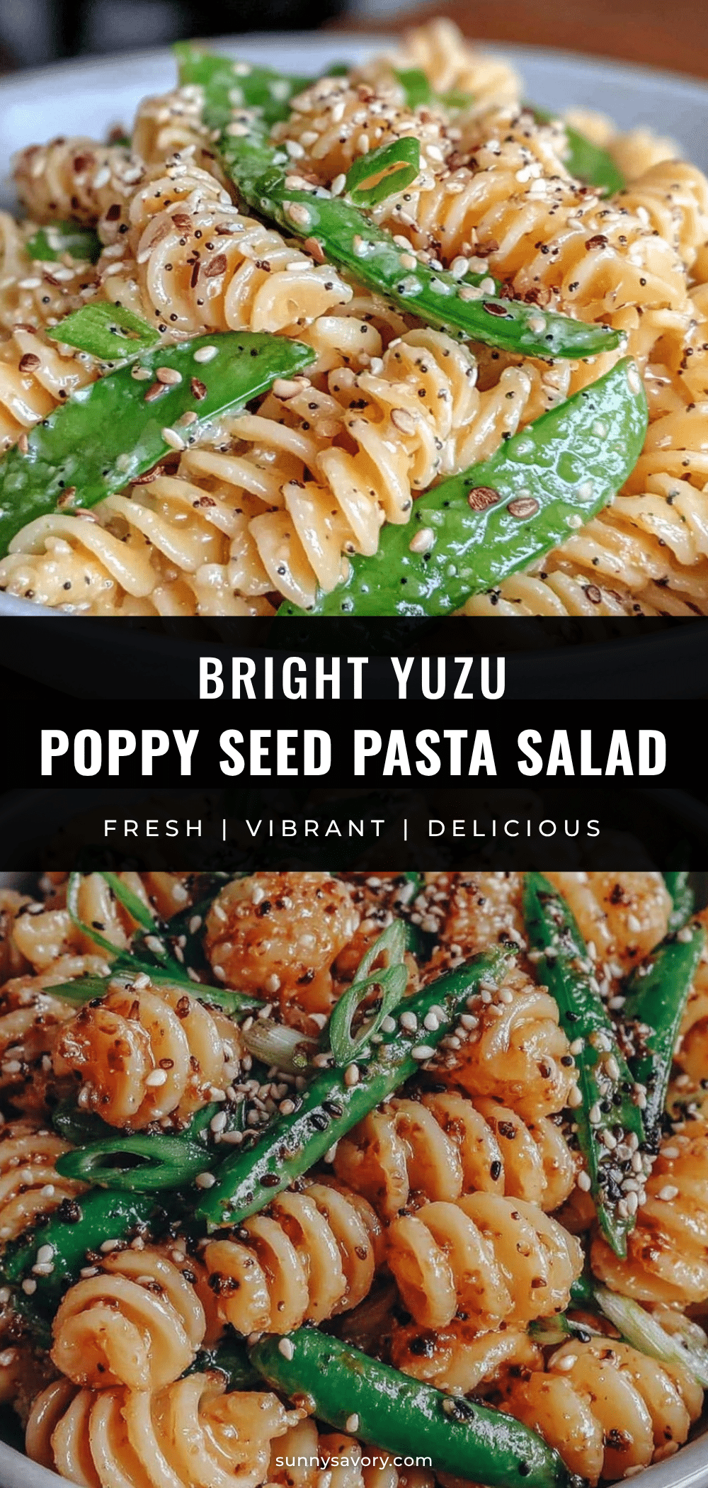Fresh Yuzu Poppy Seed Pasta Salad recipe