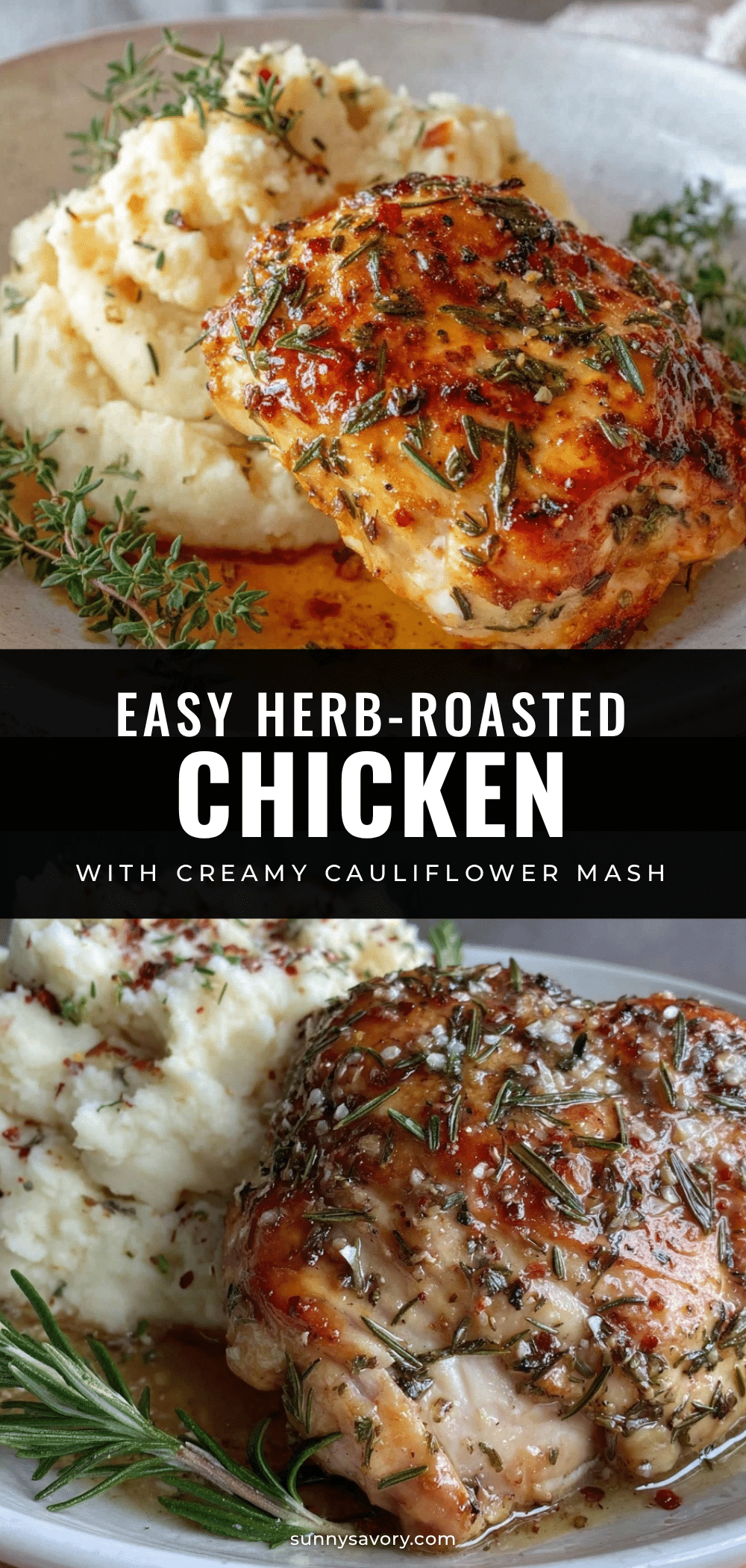 Healthy Herb-Roasted Chicken recipe