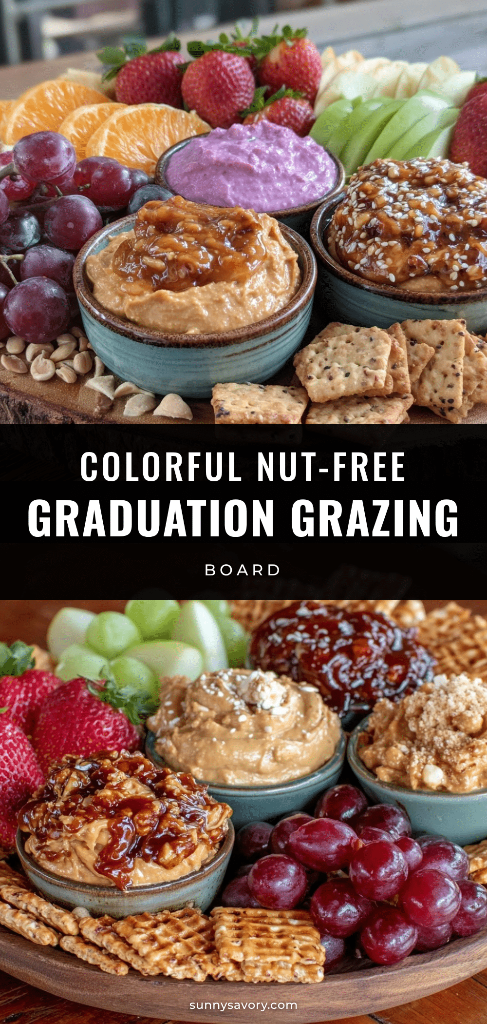 Healthy Nut-Free Graduation Grazing Board recipe