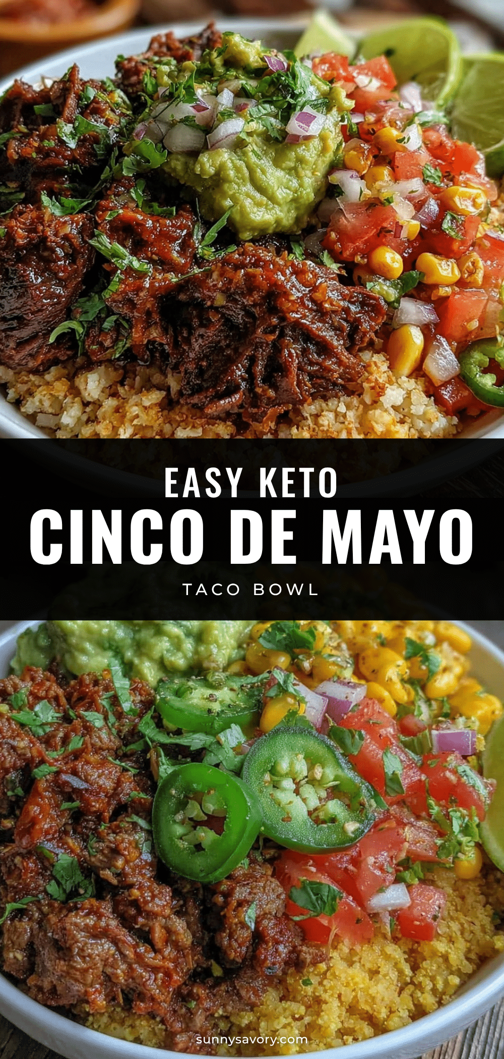 Keto Cinco de Mayo Taco Bowl recipe