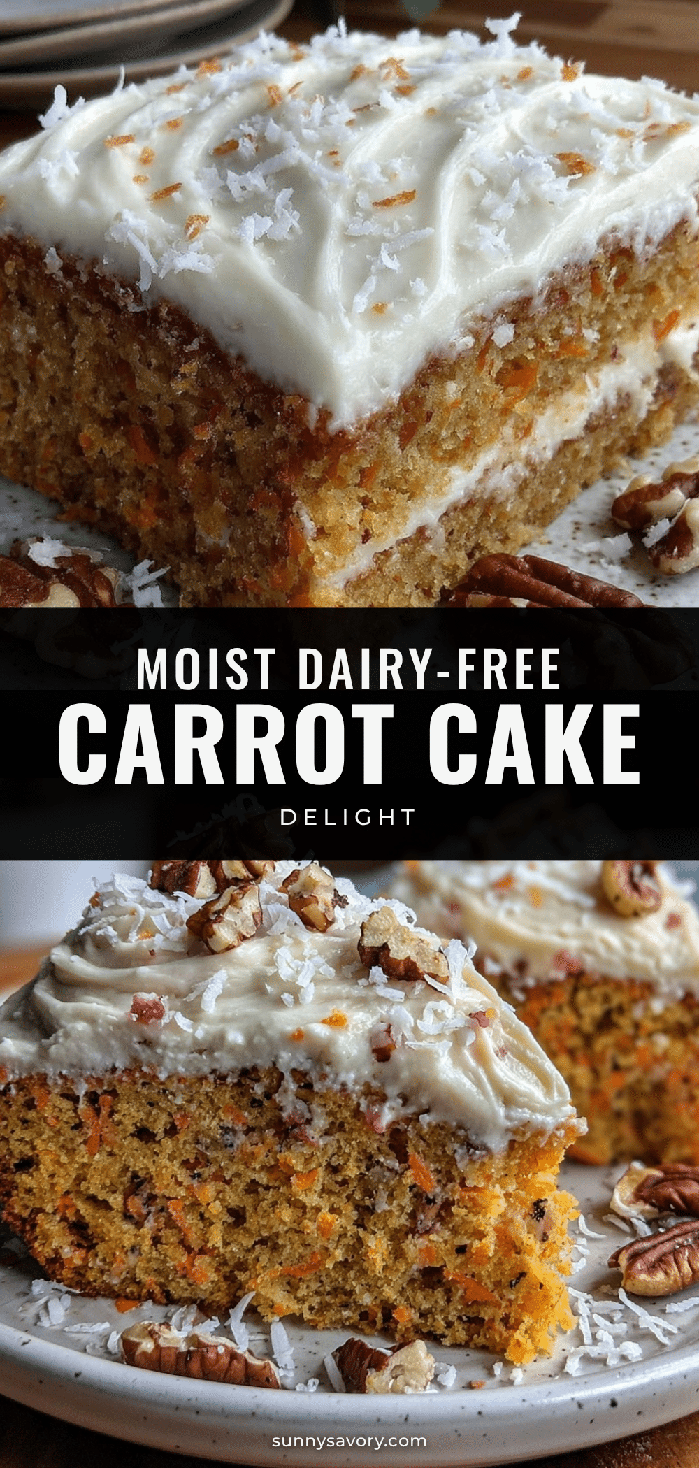 moist dairy-free carrot cake recipe