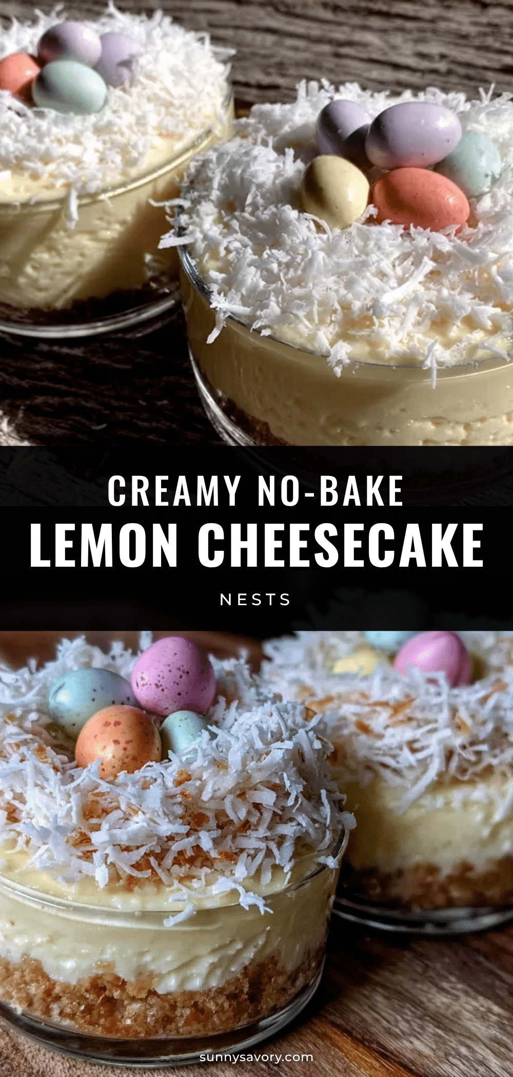 no bake lemon cheesecake cups recipe