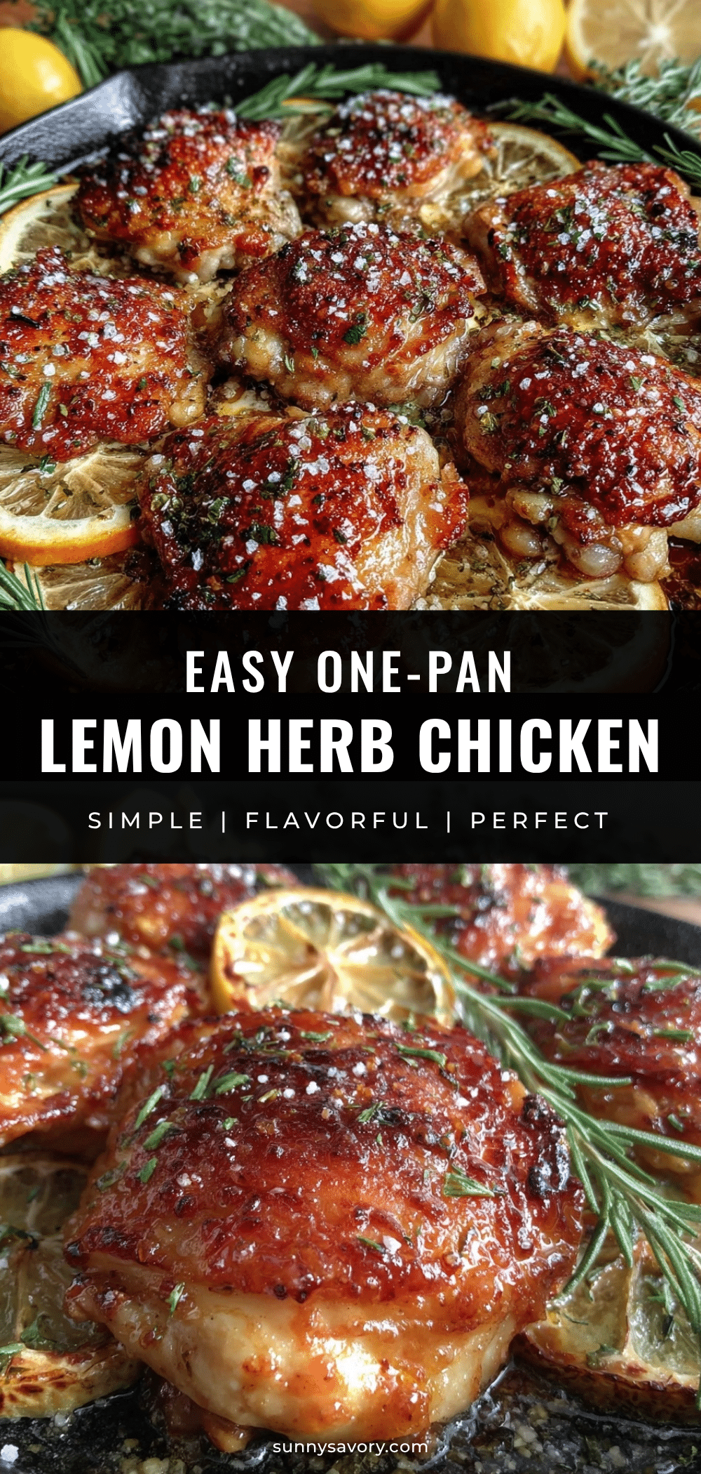 one-pan pollo al limón y hierbas recipe