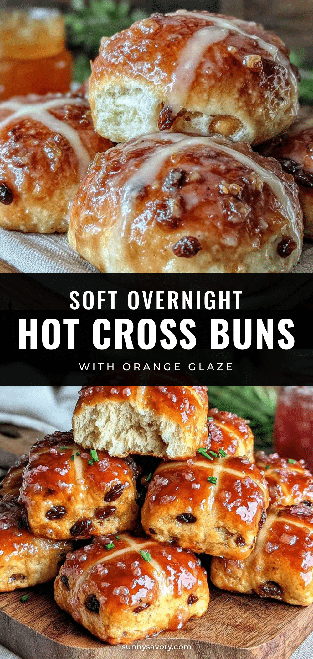 overnight cold-fermented hot cross buns recipe