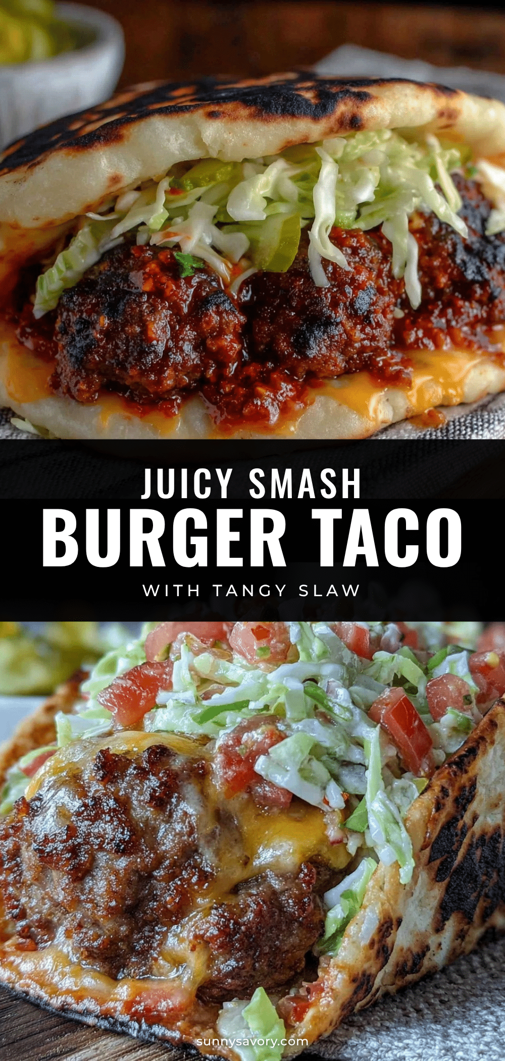savory smash burger taco recipe