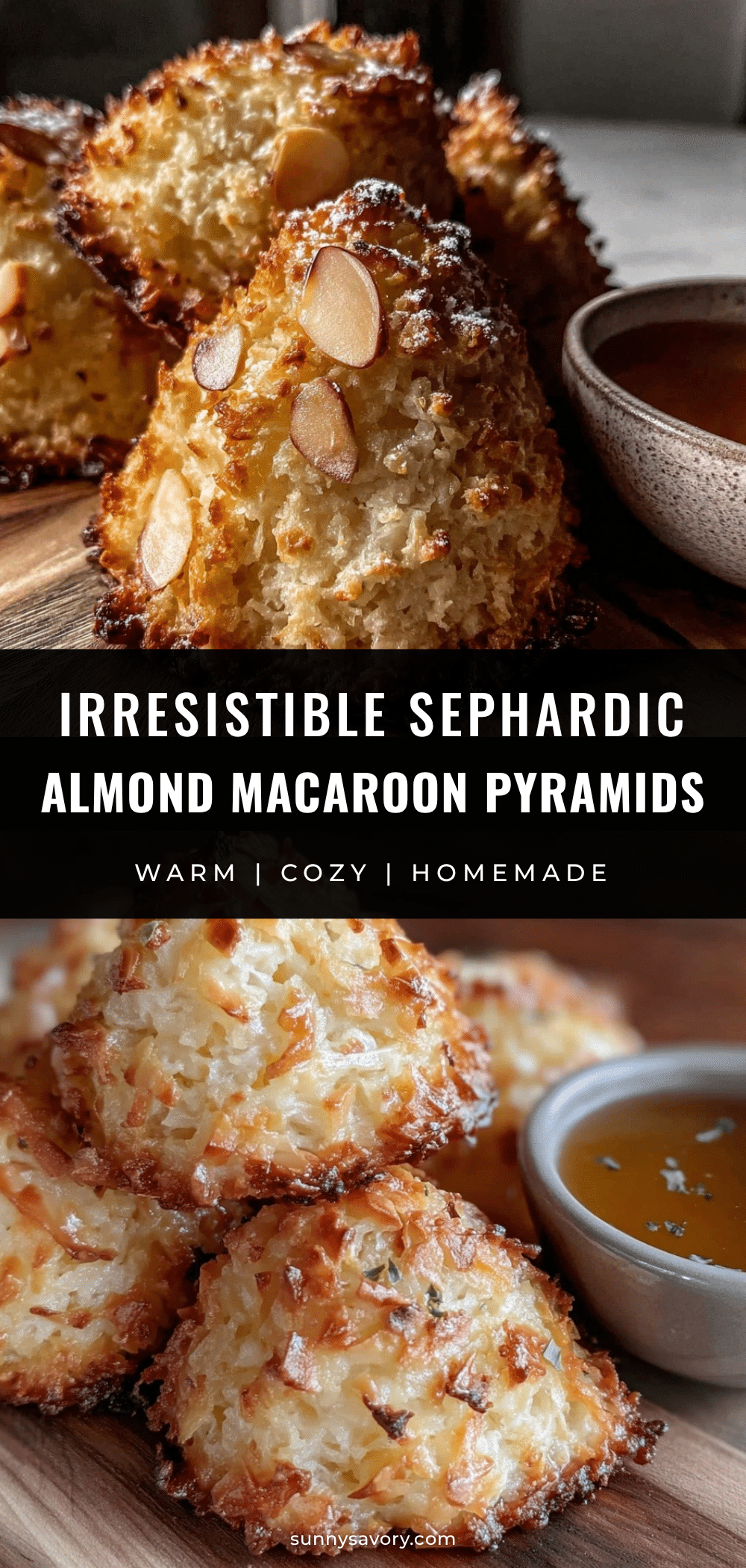 Sephardic almond macaroon pyramids recipe