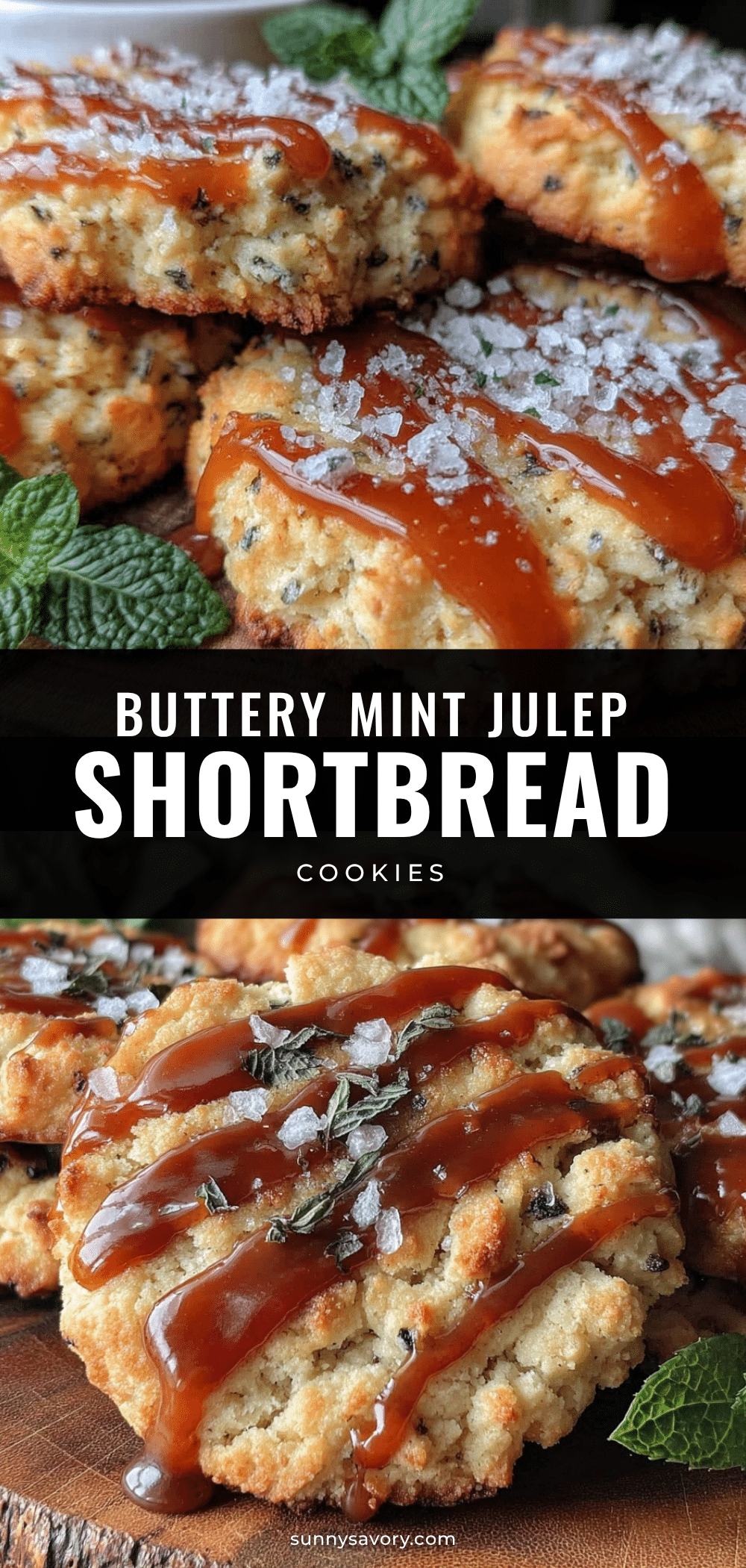small-batch mint julep shortbread cookies recipe