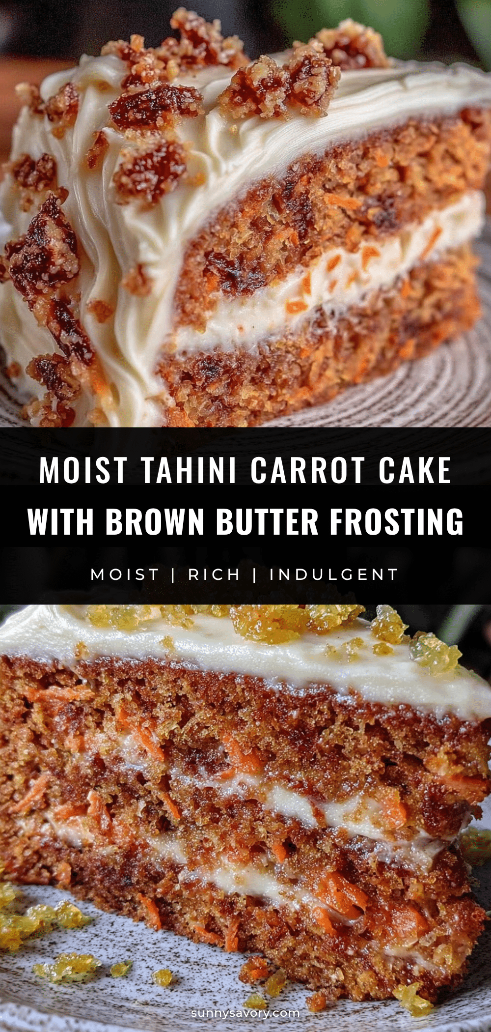 tender tahini carrot cake recipe