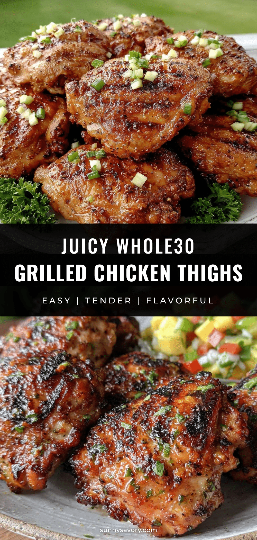 Whole30 Grilled Chicken Thighs recipe
