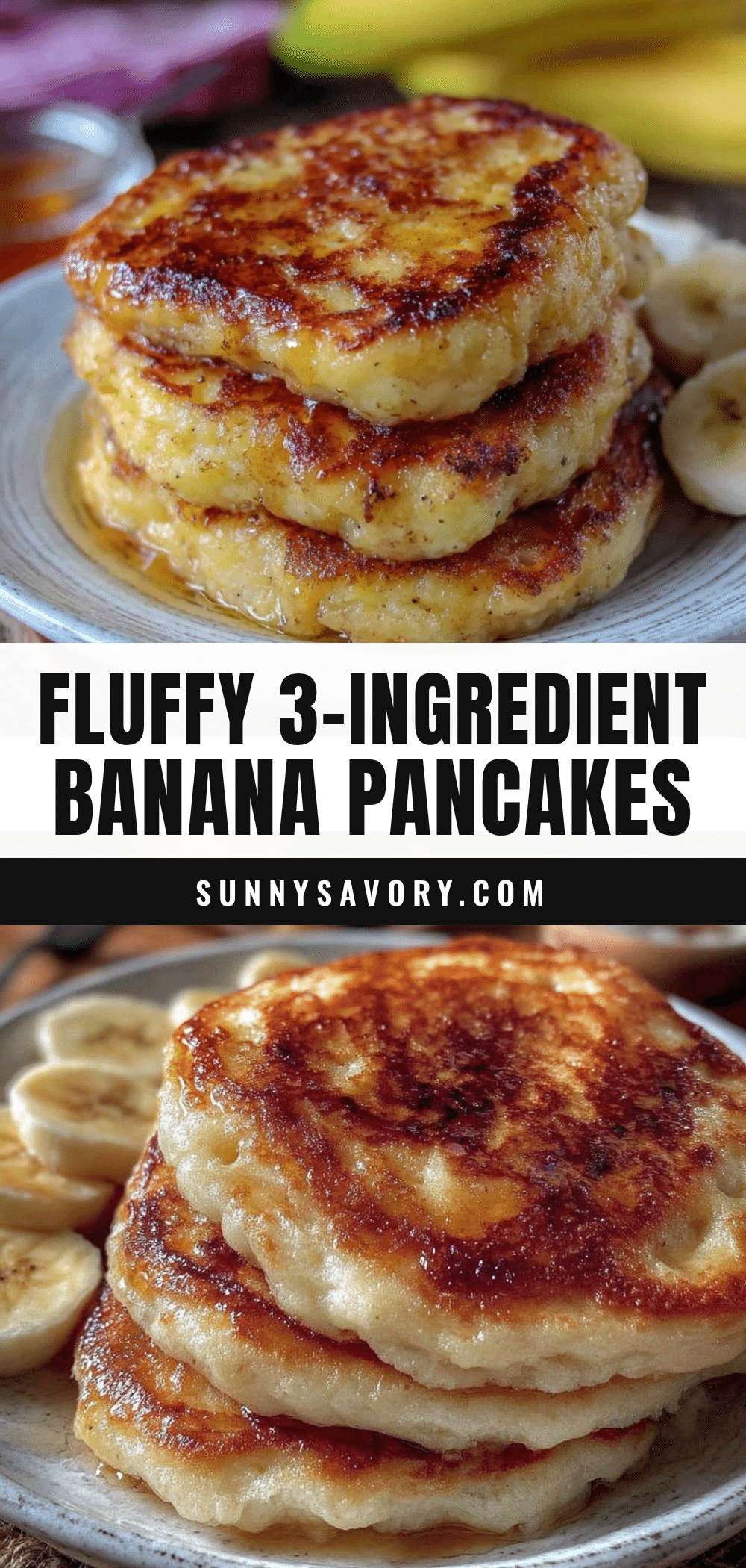 3-ingredient banana pancakes recipe