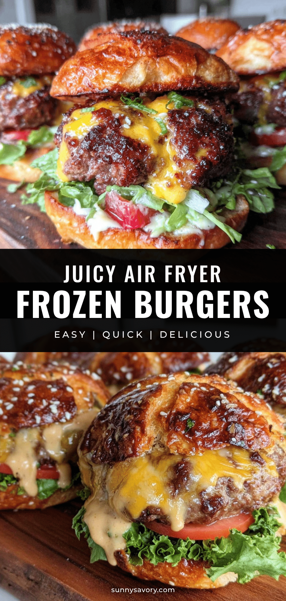 air fryer frozen burgers recipe