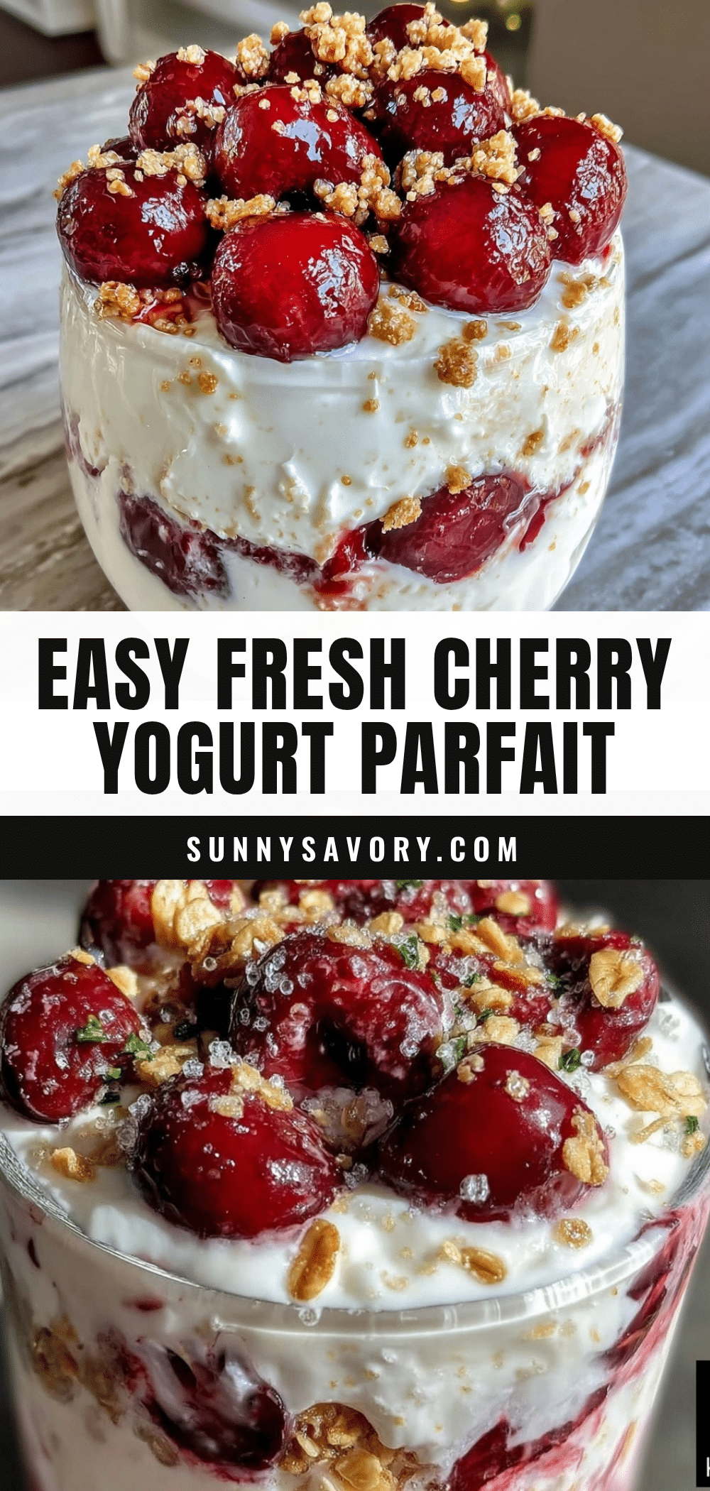 cherry yogurt parfait recipe