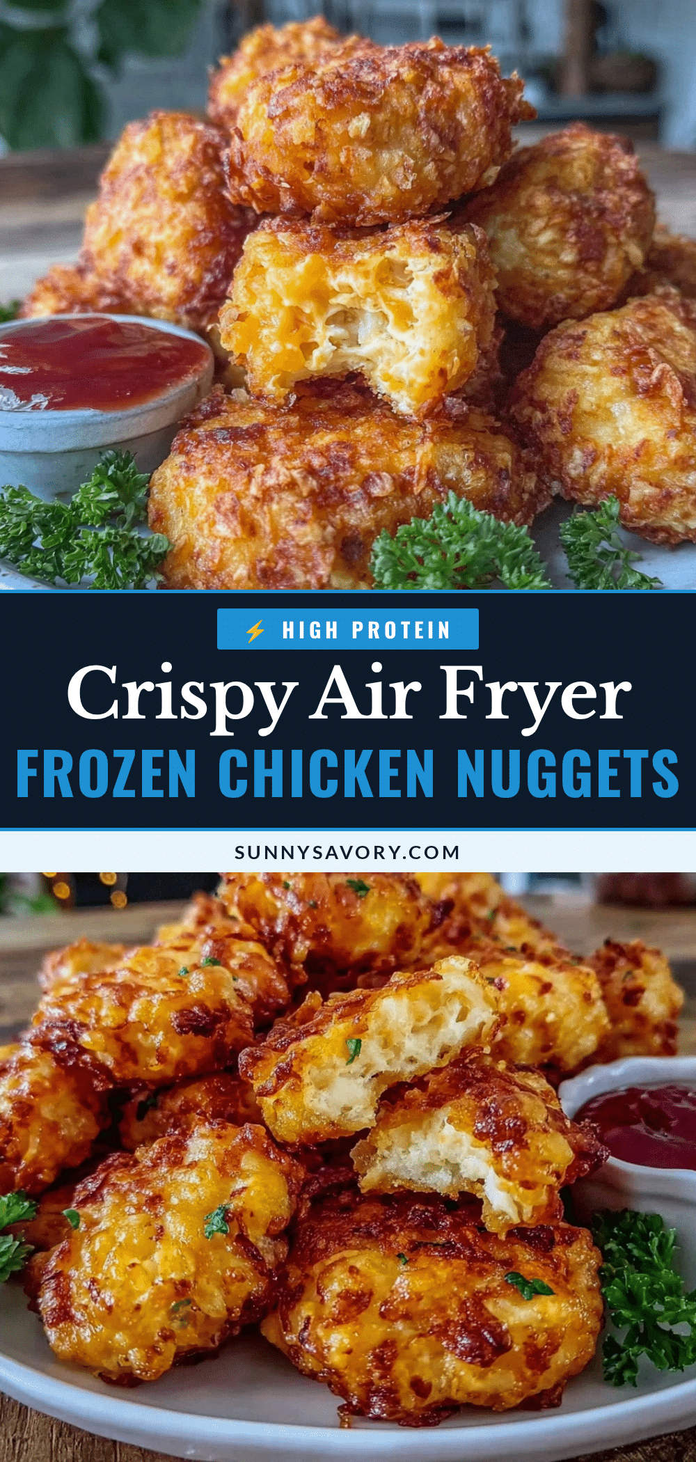 crispy air fryer frozen chicken nuggets recipe