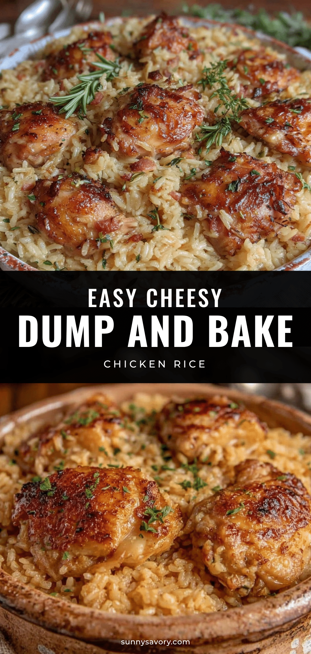 dump-and-bake chicken and rice recipe recipe