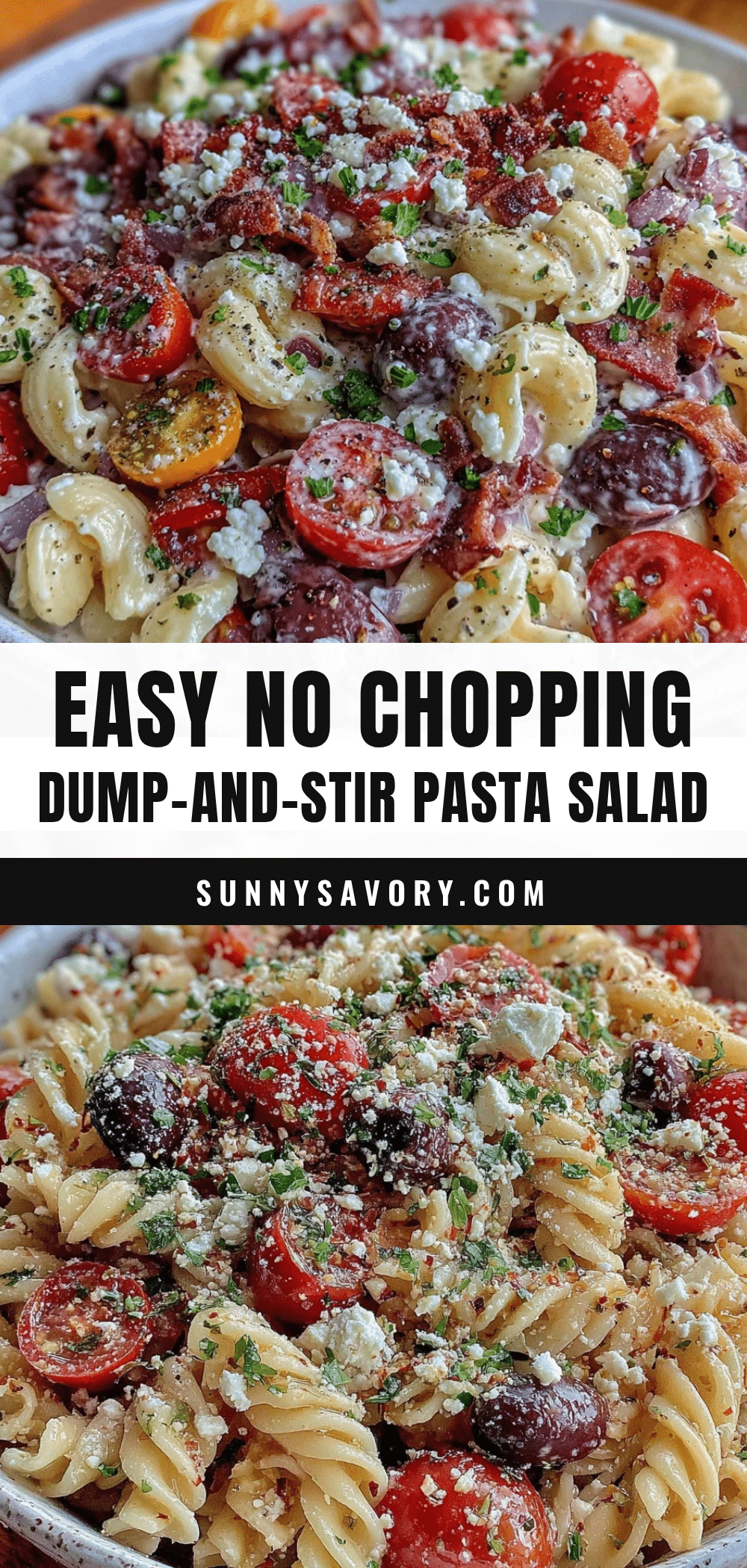 dump-and-stir pasta salad recipe