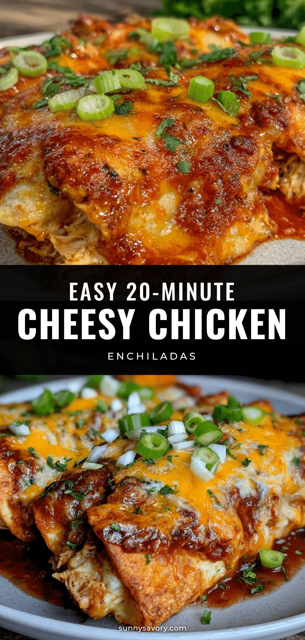 easy 20-minute chicken enchiladas recipe