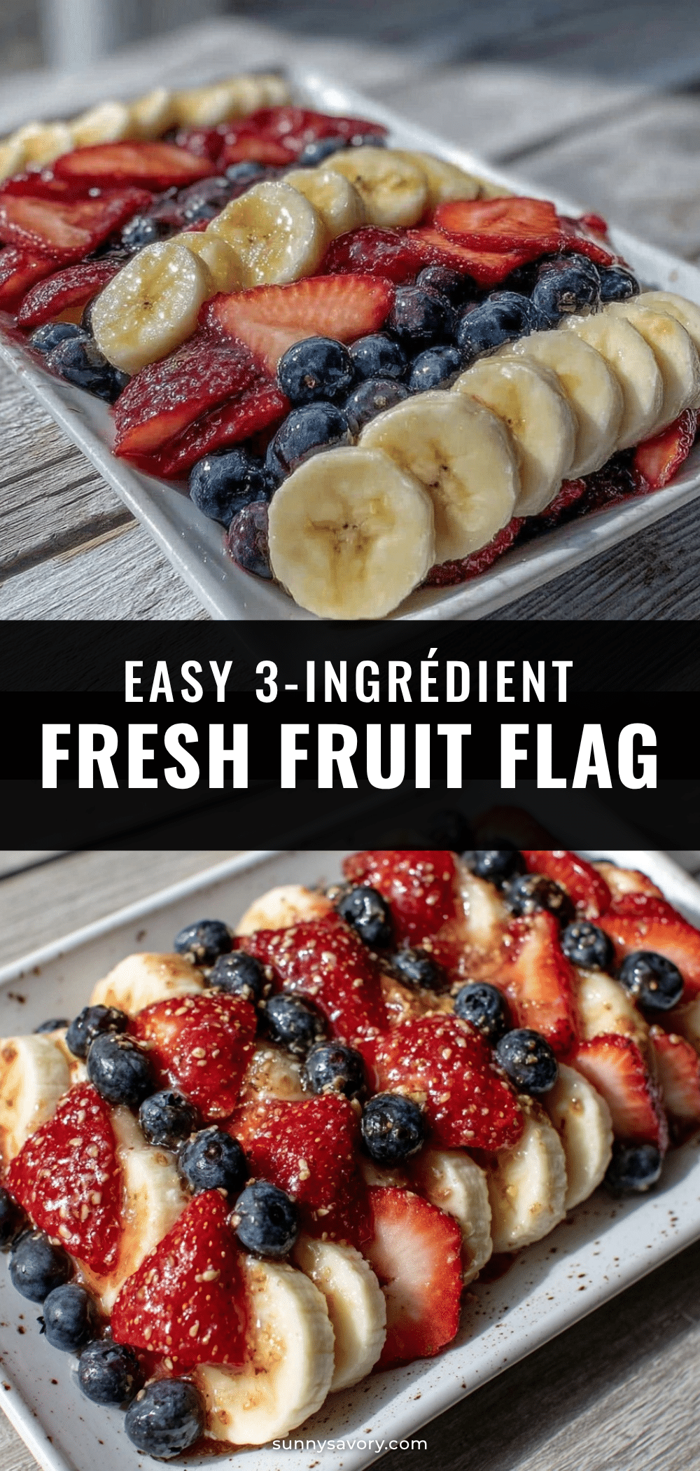 easy 3-ingredient fresh fruit flag recipe