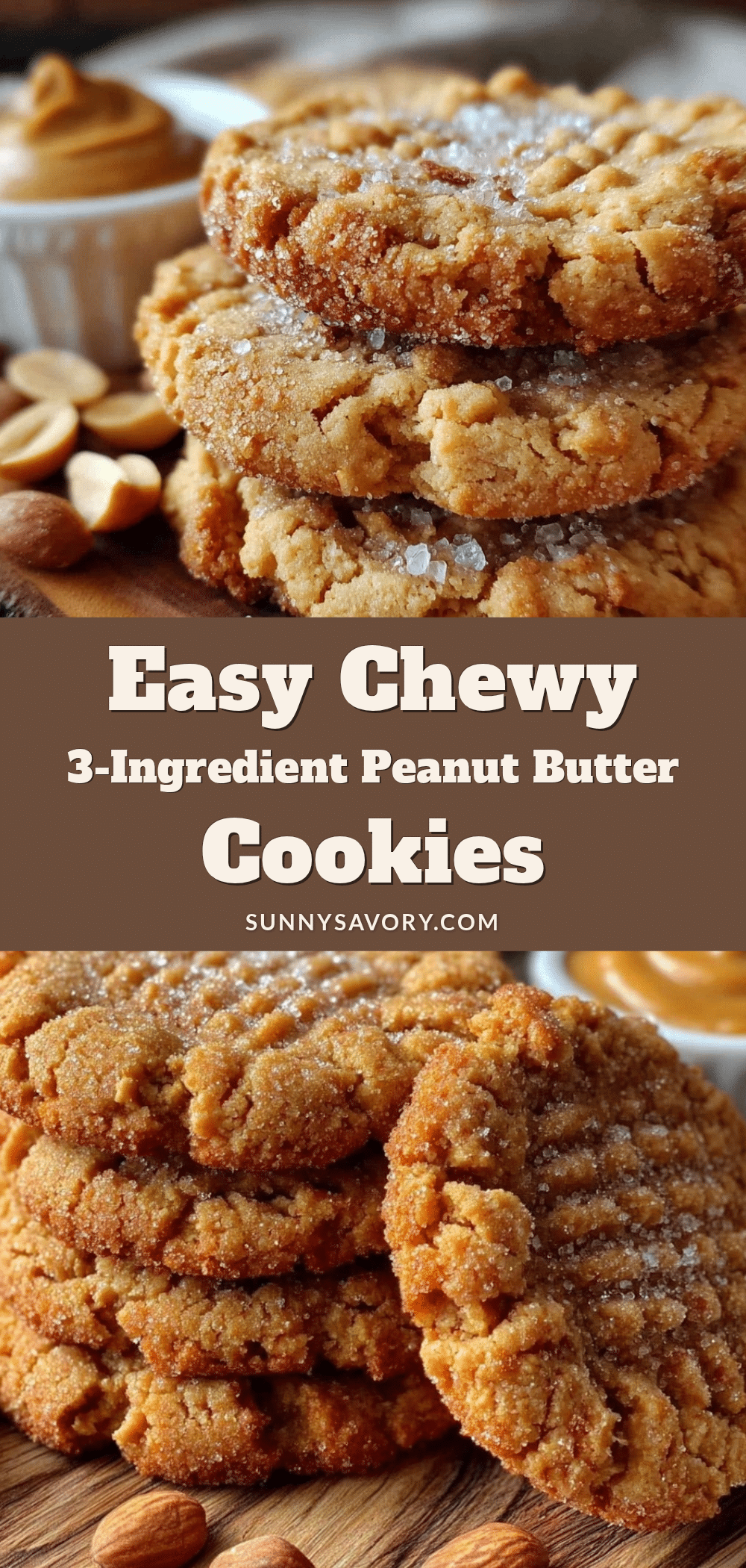 easy chewy peanut butter cookies recipe