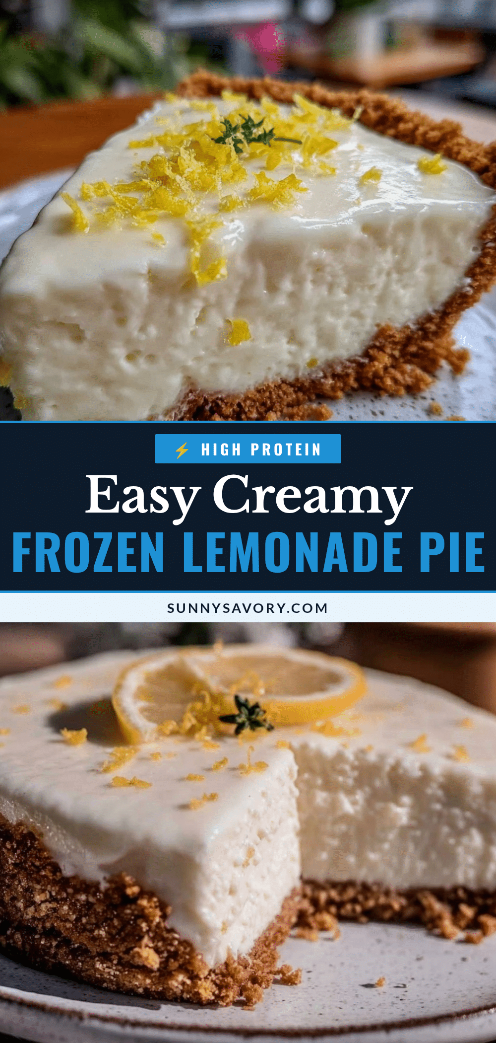 Easy Creamy Frozen Lemonade Pie recipe
