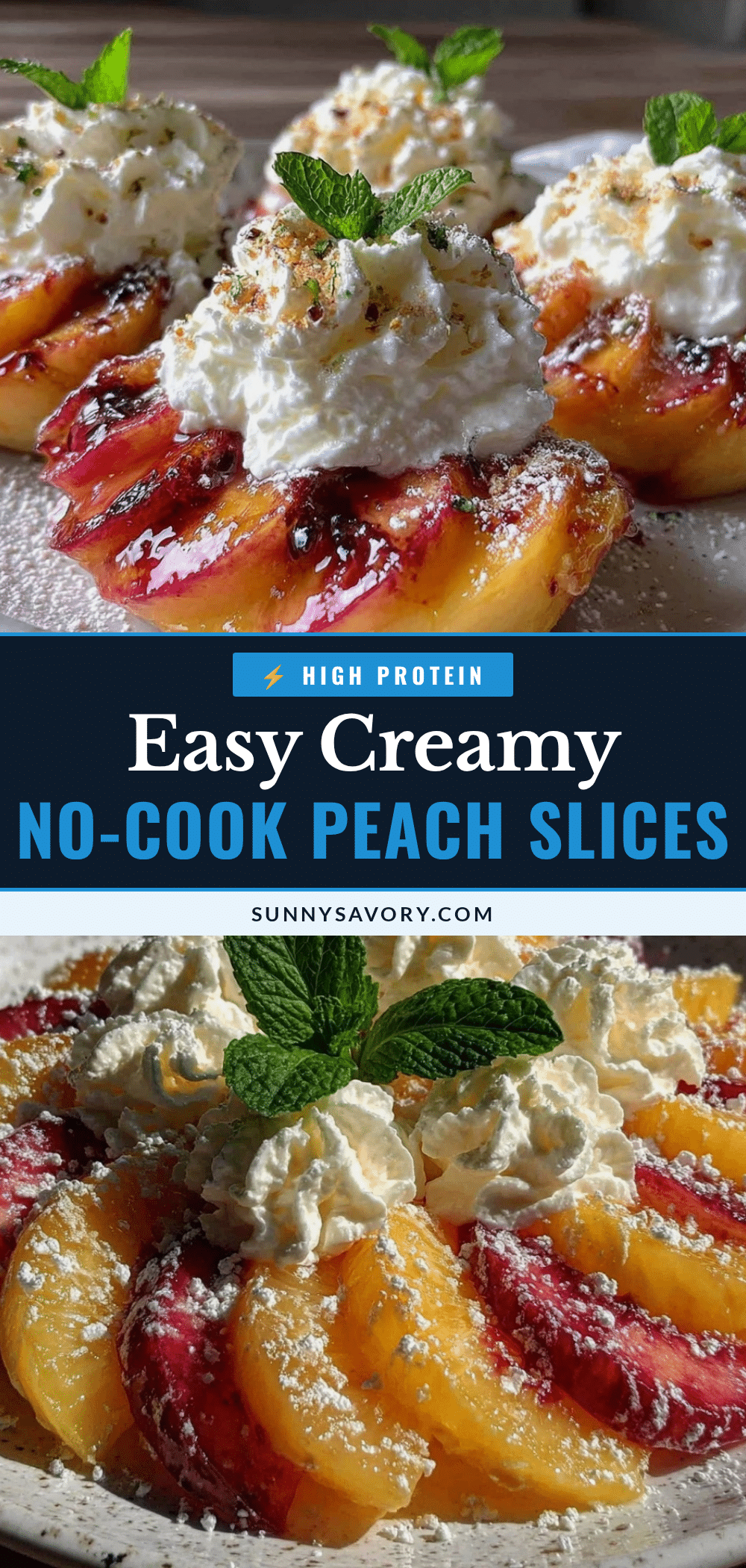 easy creamy peach slices recipe