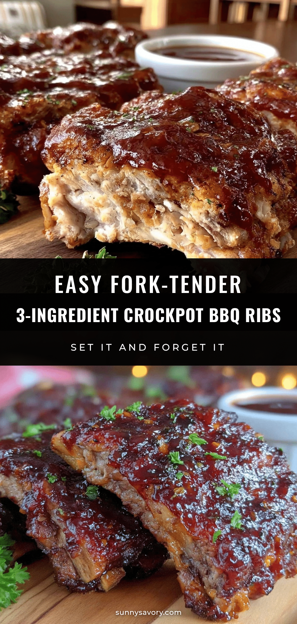 easy crockpot BBQ ribs recipe