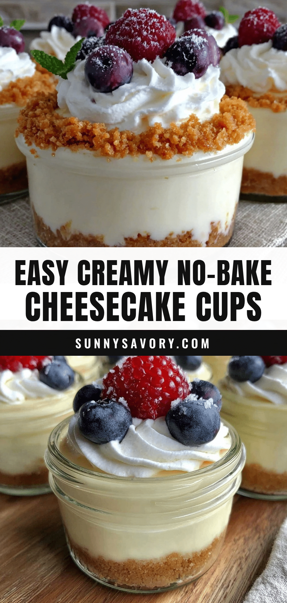 easy no-bake cheesecake cups recipe