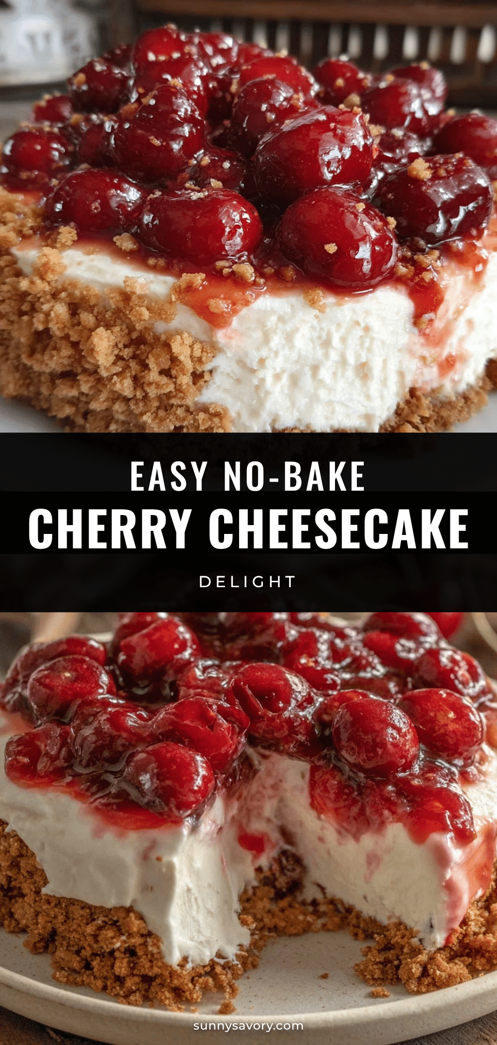 easy no-bake cherry cheesecake recipe