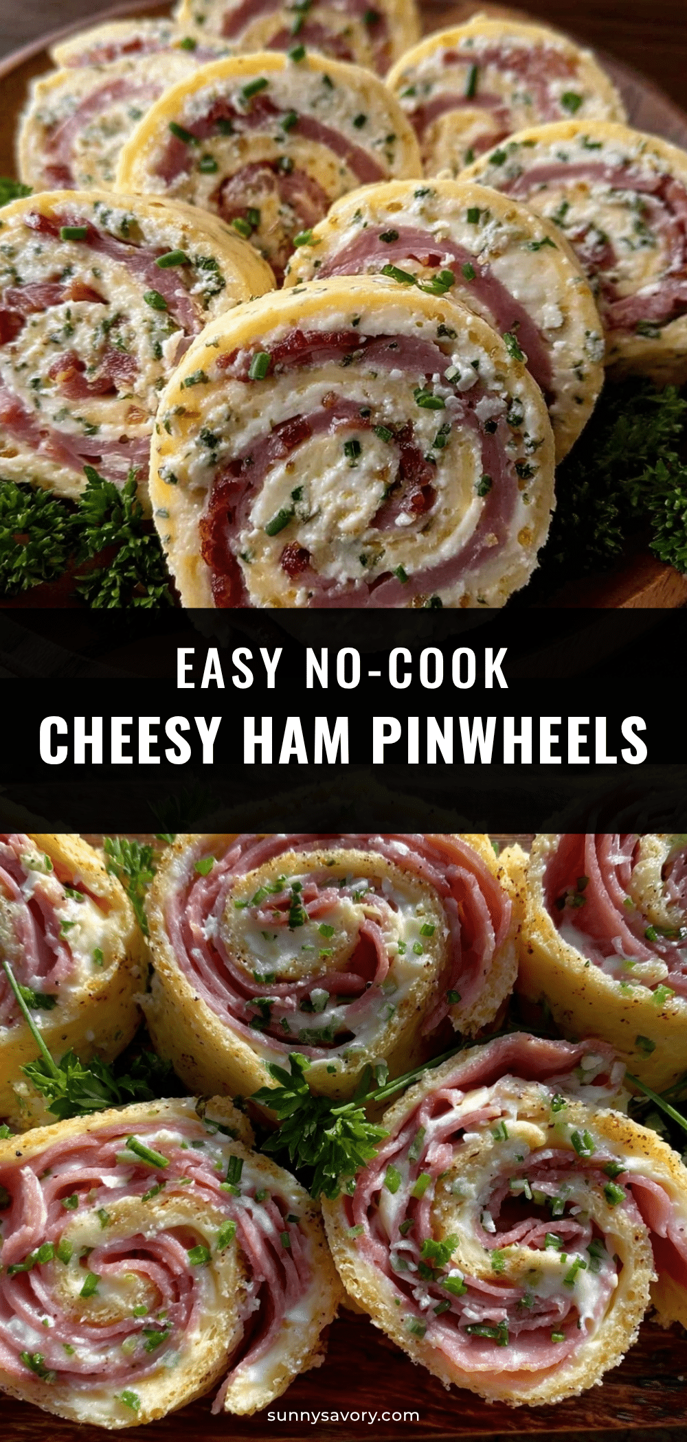 easy no cook ham and cheese pinwheels recipe