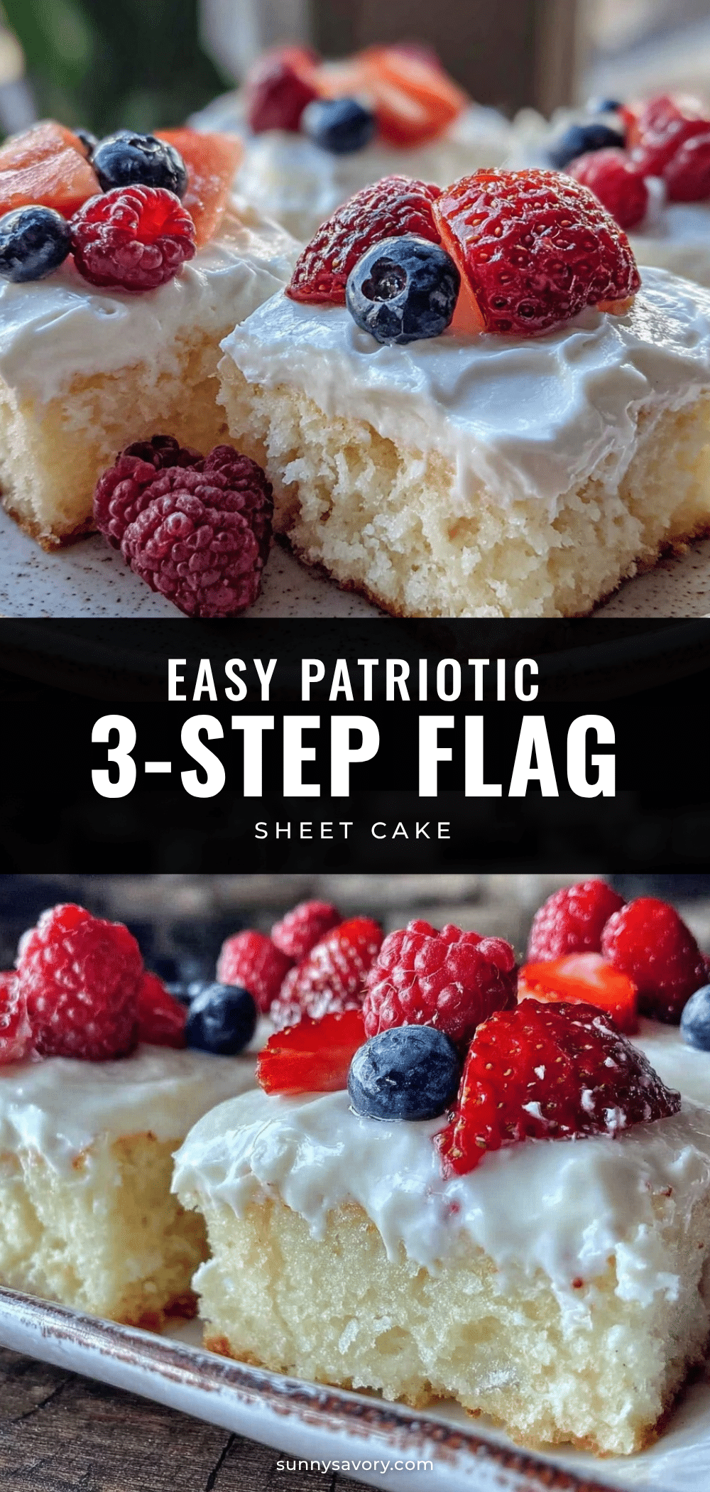 flag sheet cake recipe