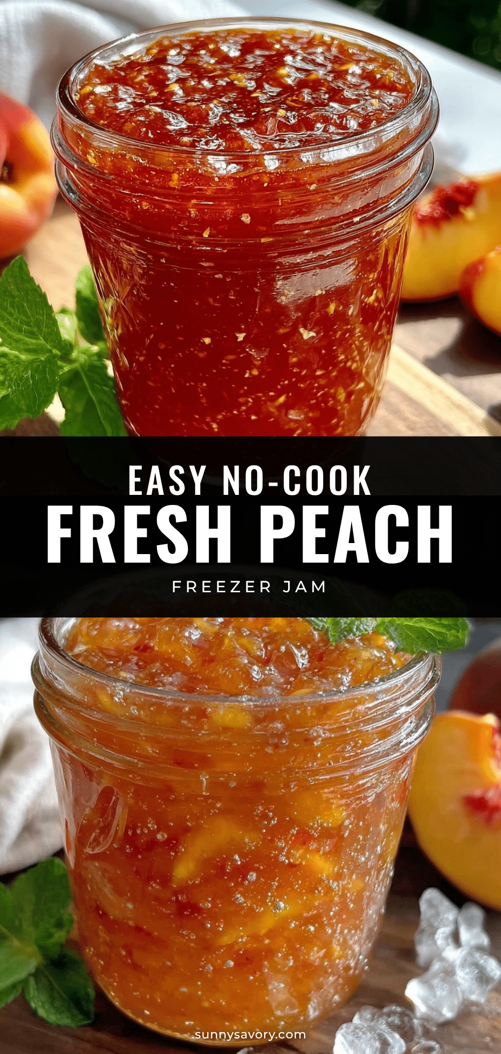 fresh peach freezer jam recipe