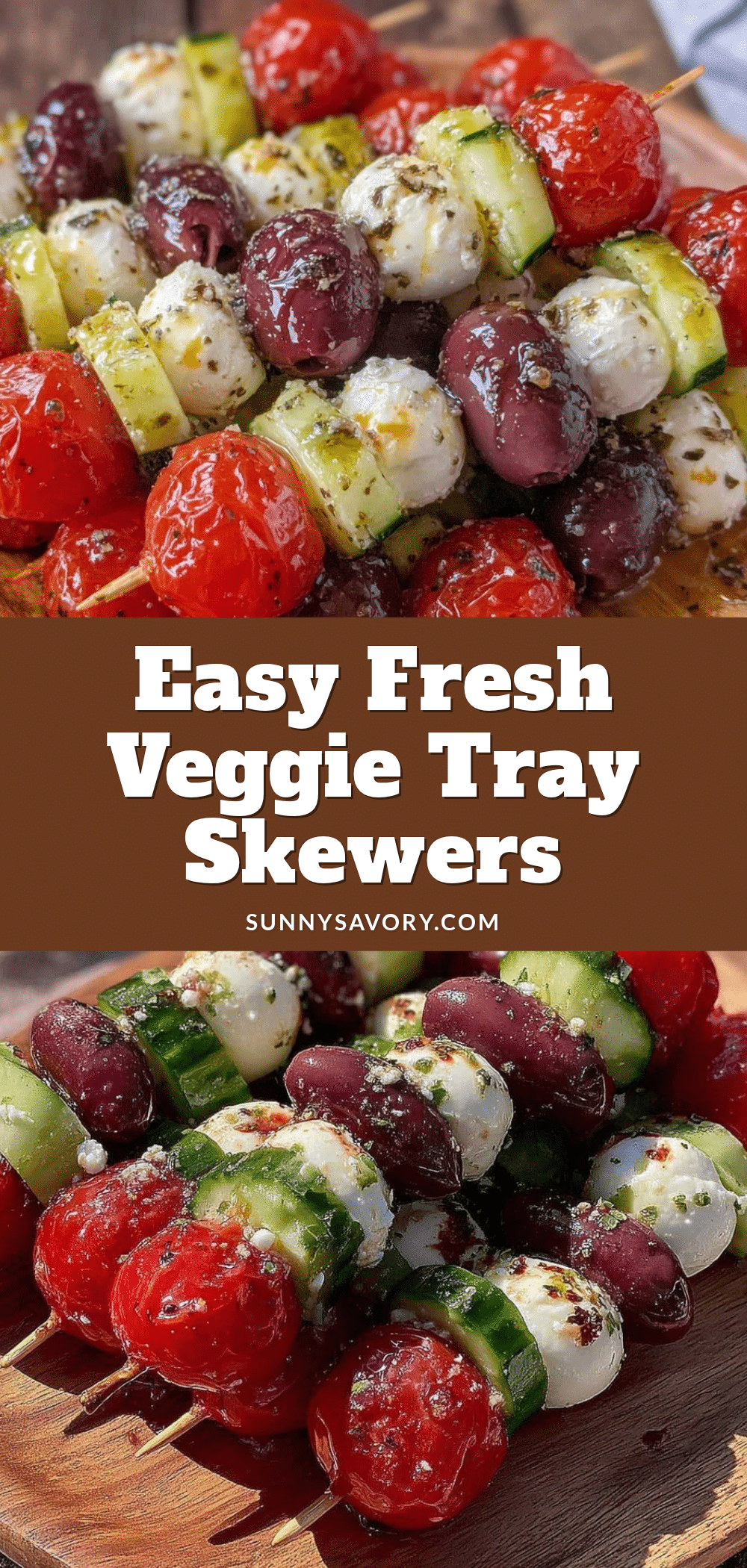 fresh veggie tray skewers recipe
