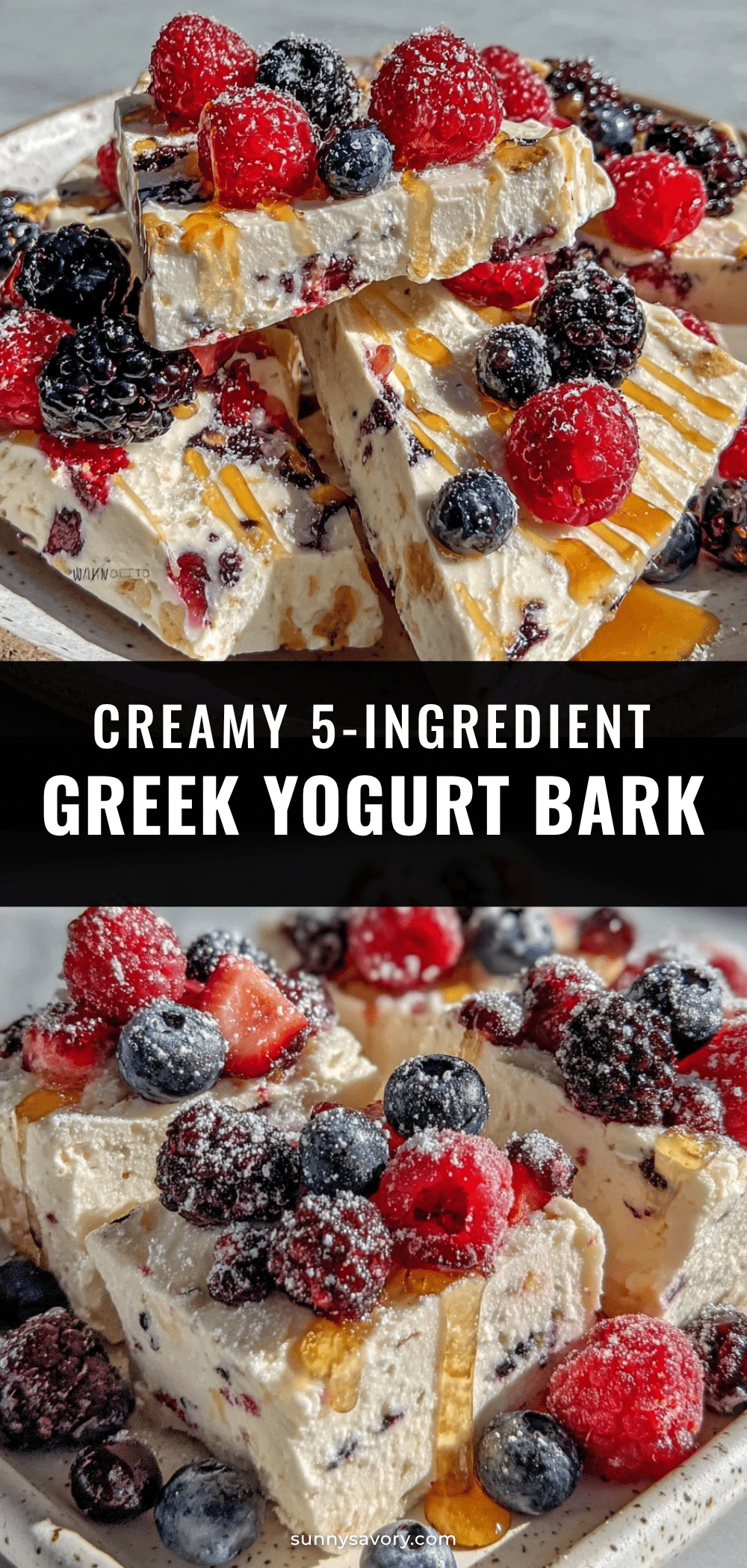 healthy greek yogurt bark recipe