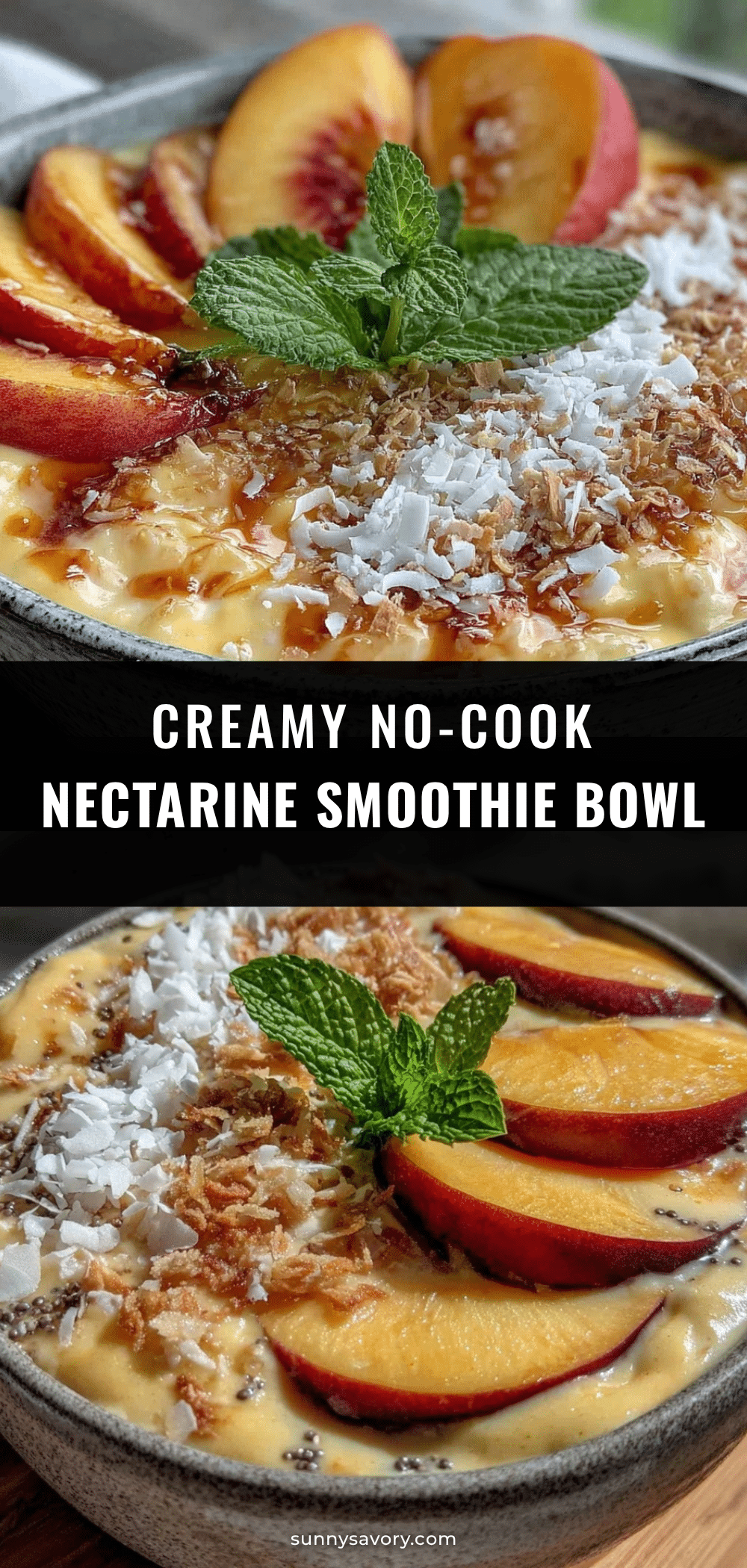 nectarine smoothie bowl recipe