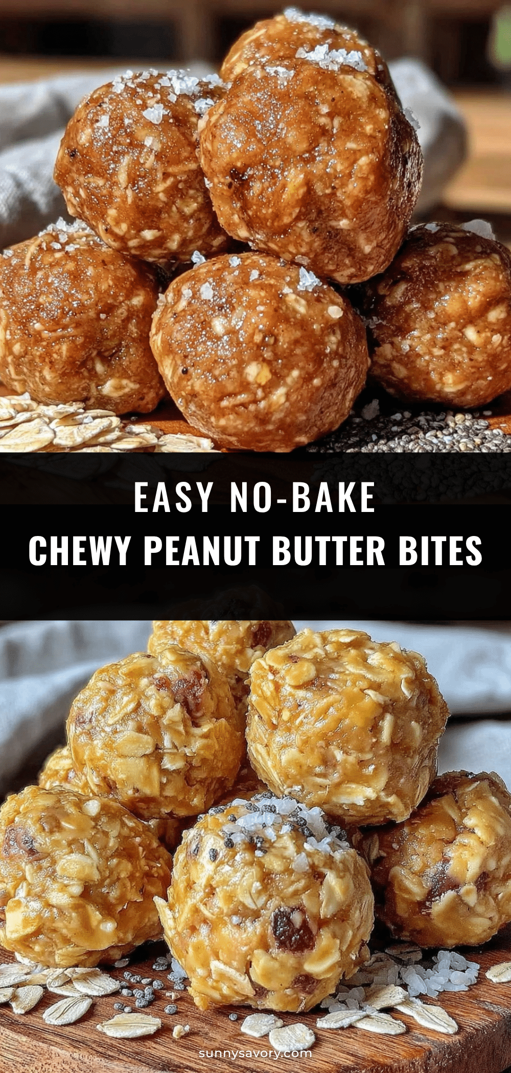 no-bake peanut butter oat energy bites recipe
