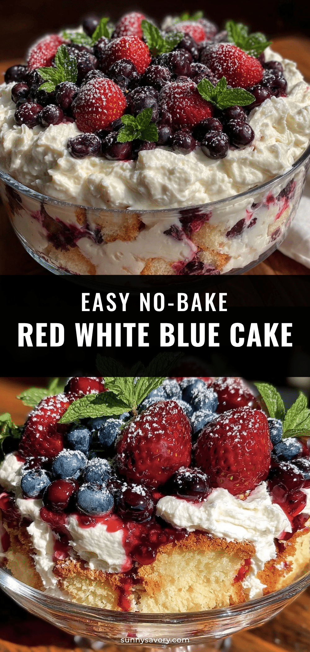 no-bake red white and blue icebox cake recipe