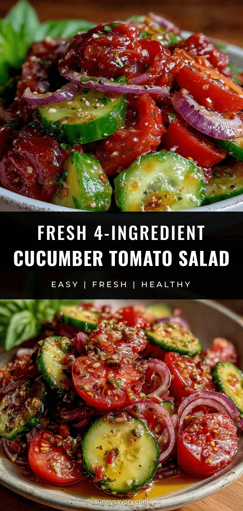 no-cook cucumber tomato salad recipe