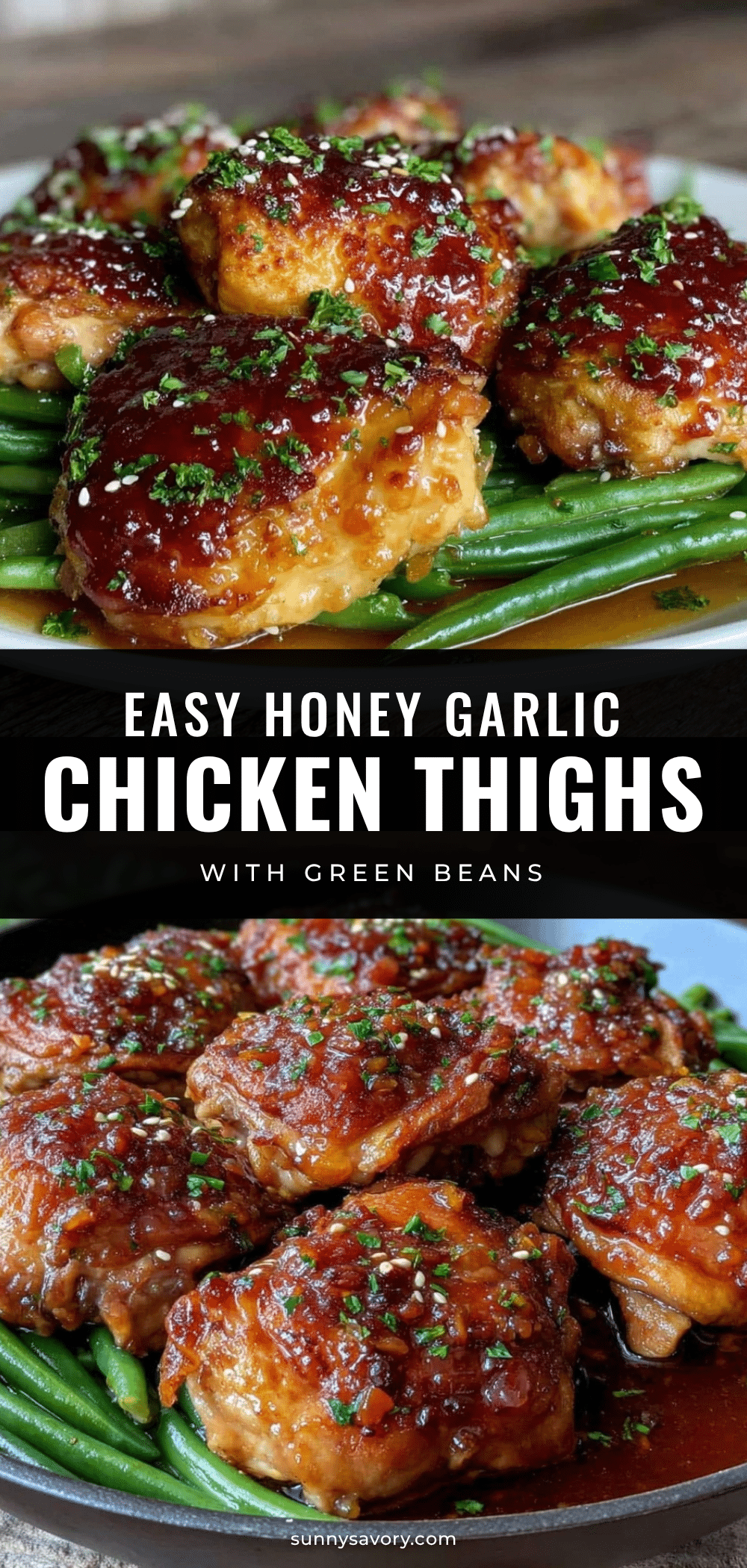 one-pan honey garlic chicken thighs recipe