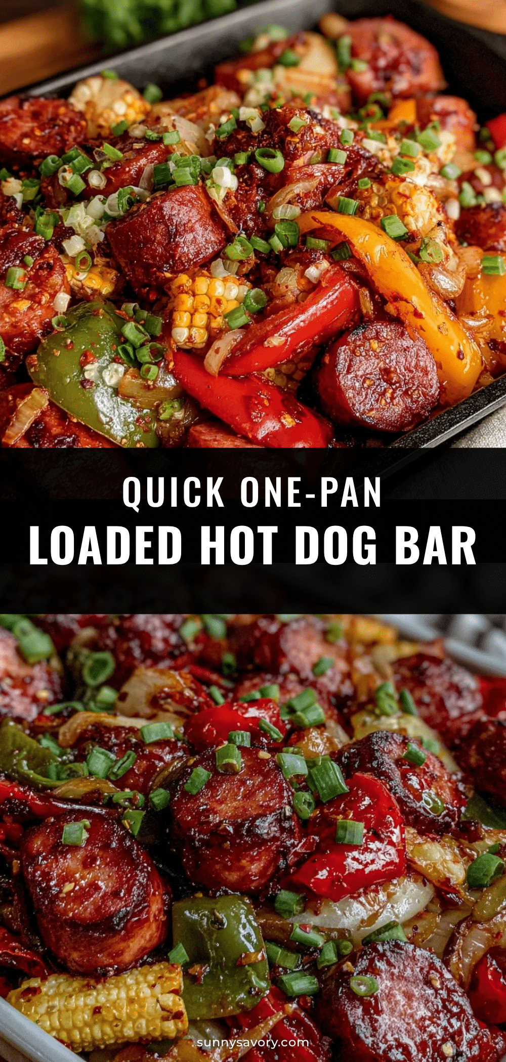 one-pan hot dog bar toppings recipe