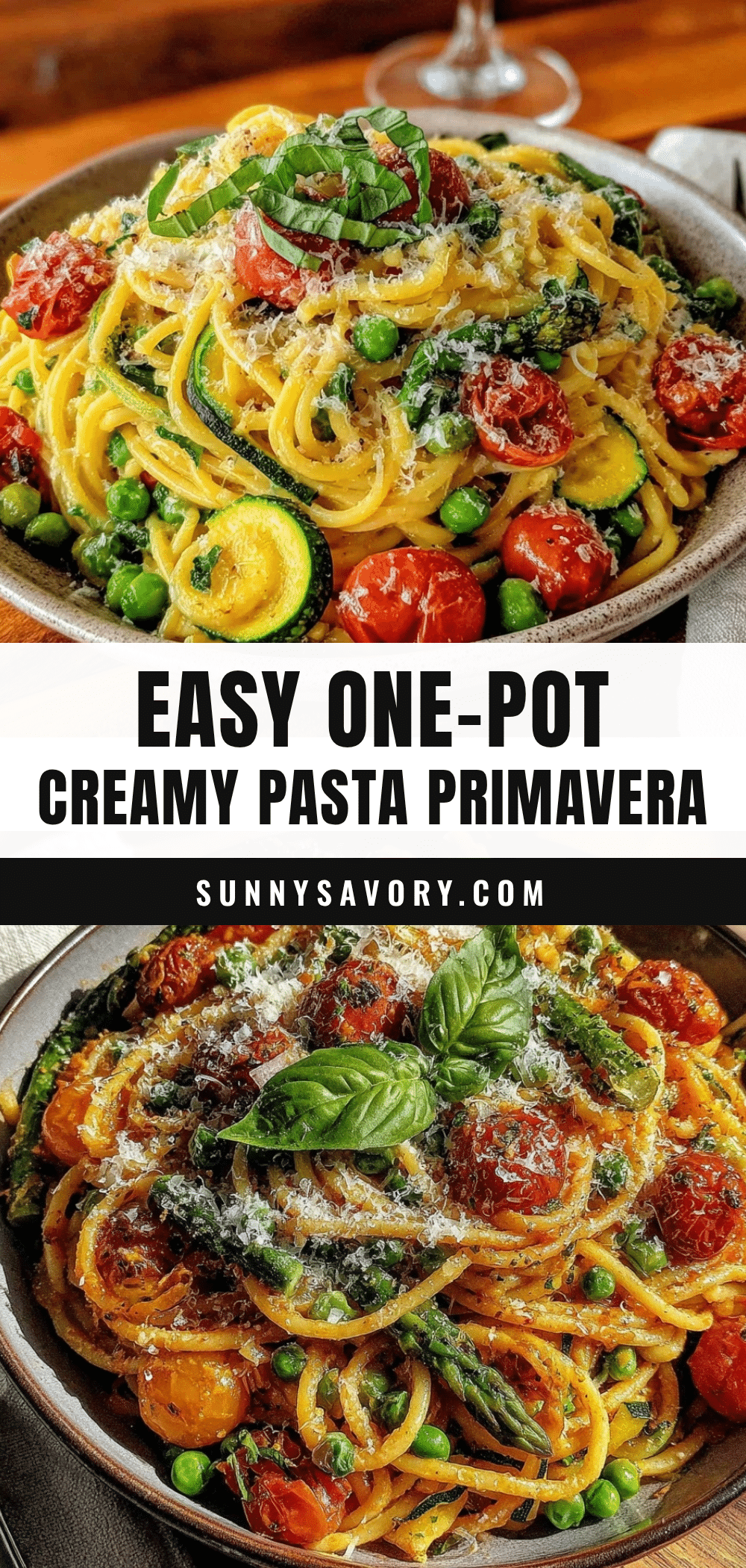 one-pot pasta primavera recipe