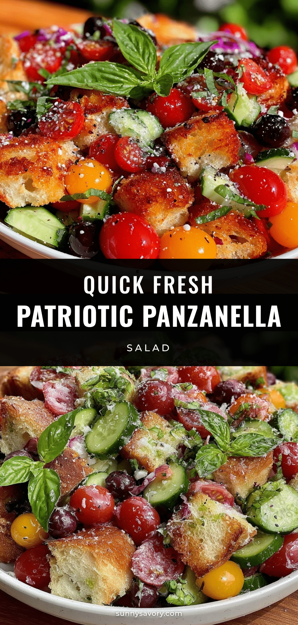 patriotic panzanella salad recipe